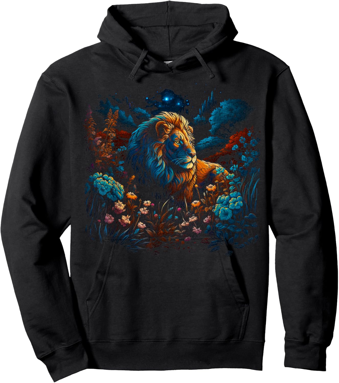 Mystical Lion Hoodie - Hoodie | Black
