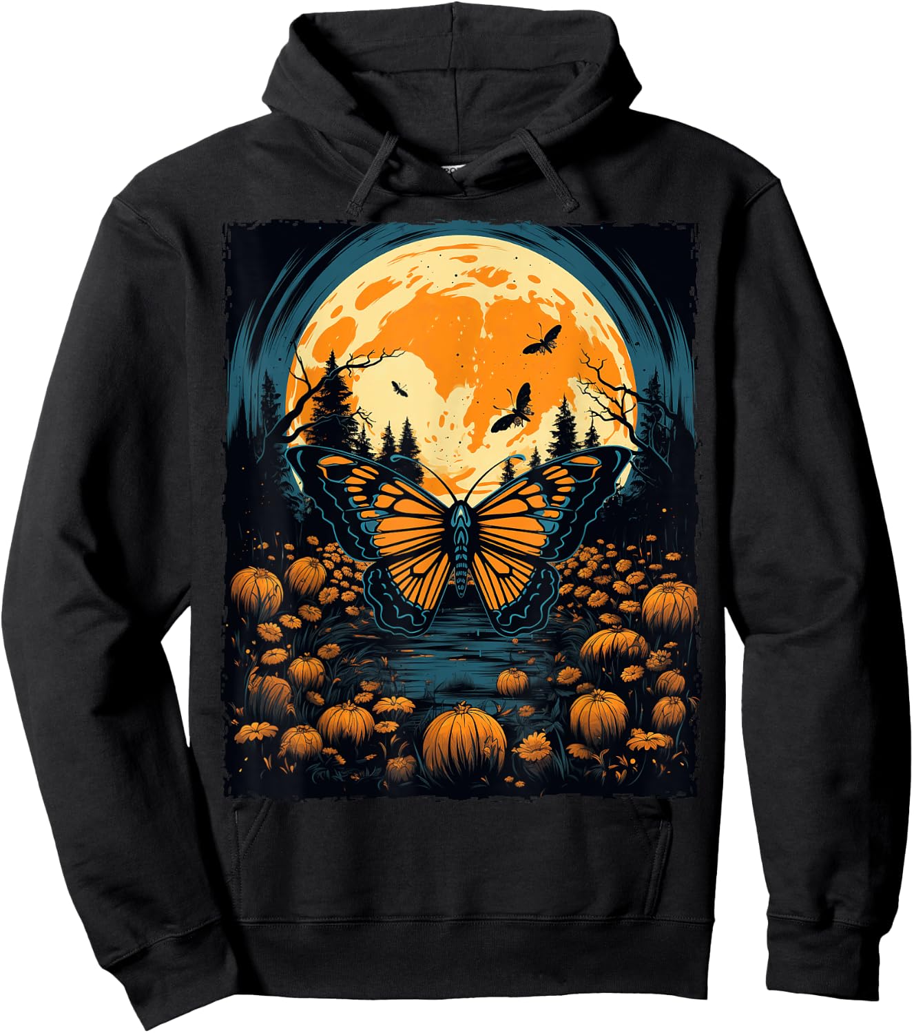 Monarch Butterfly Halloween Hoodie - Hoodie | Black