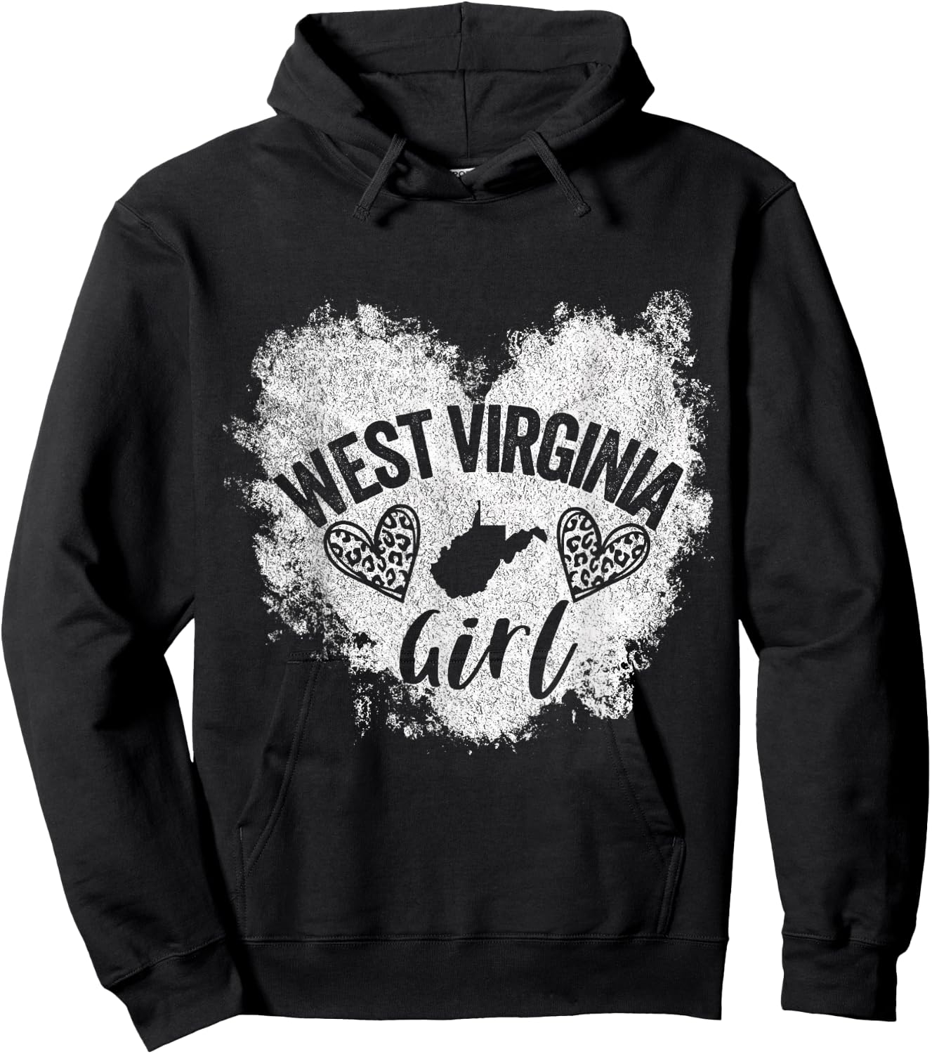 West Virginia Girl Funny Hometown West Virginia Home Hoodie - Hoodie | Black