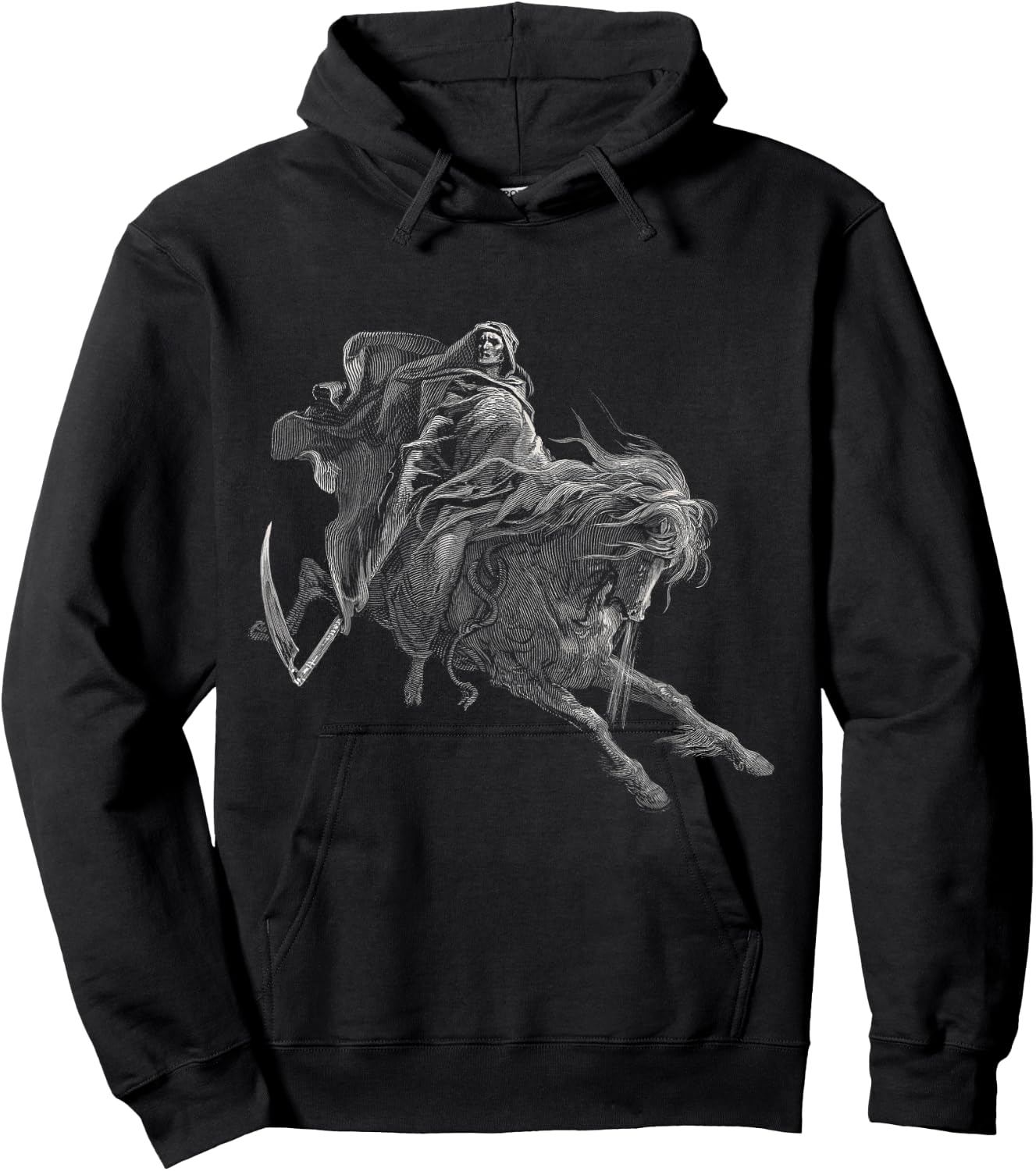 Gustave Dore Death on the Pale Horse Hoodie - Hoodie | Black