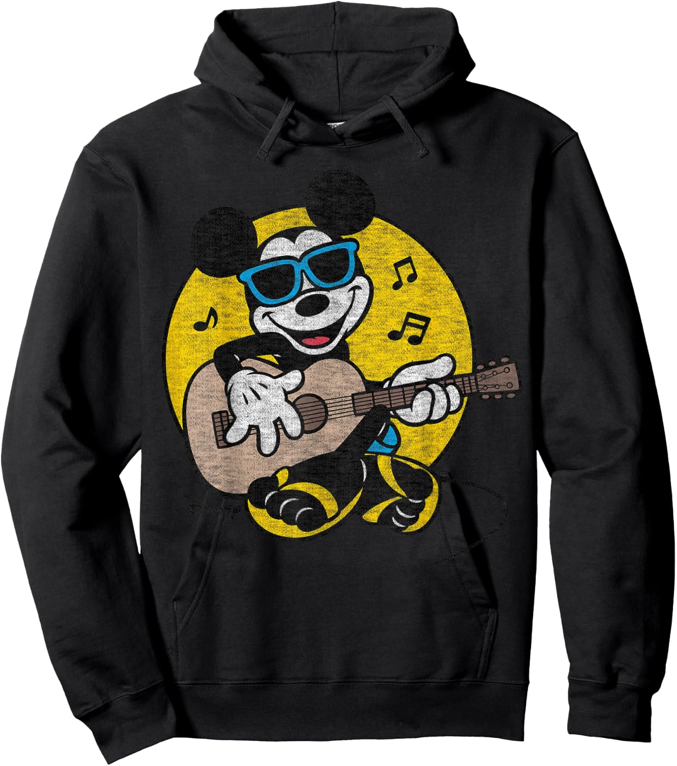Disney - Mickey And Guitar Hoodie - Hoodie | Black