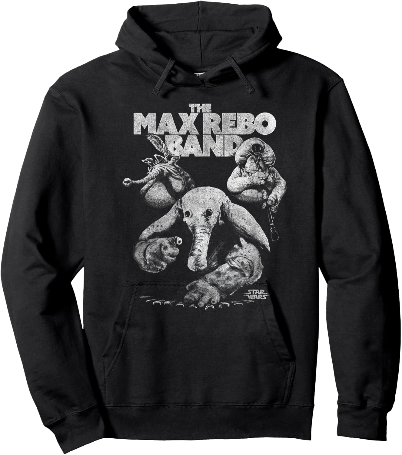 Star Wars The Max Rebo Band High Contrast Poster Hoodie - Hoodie | Black