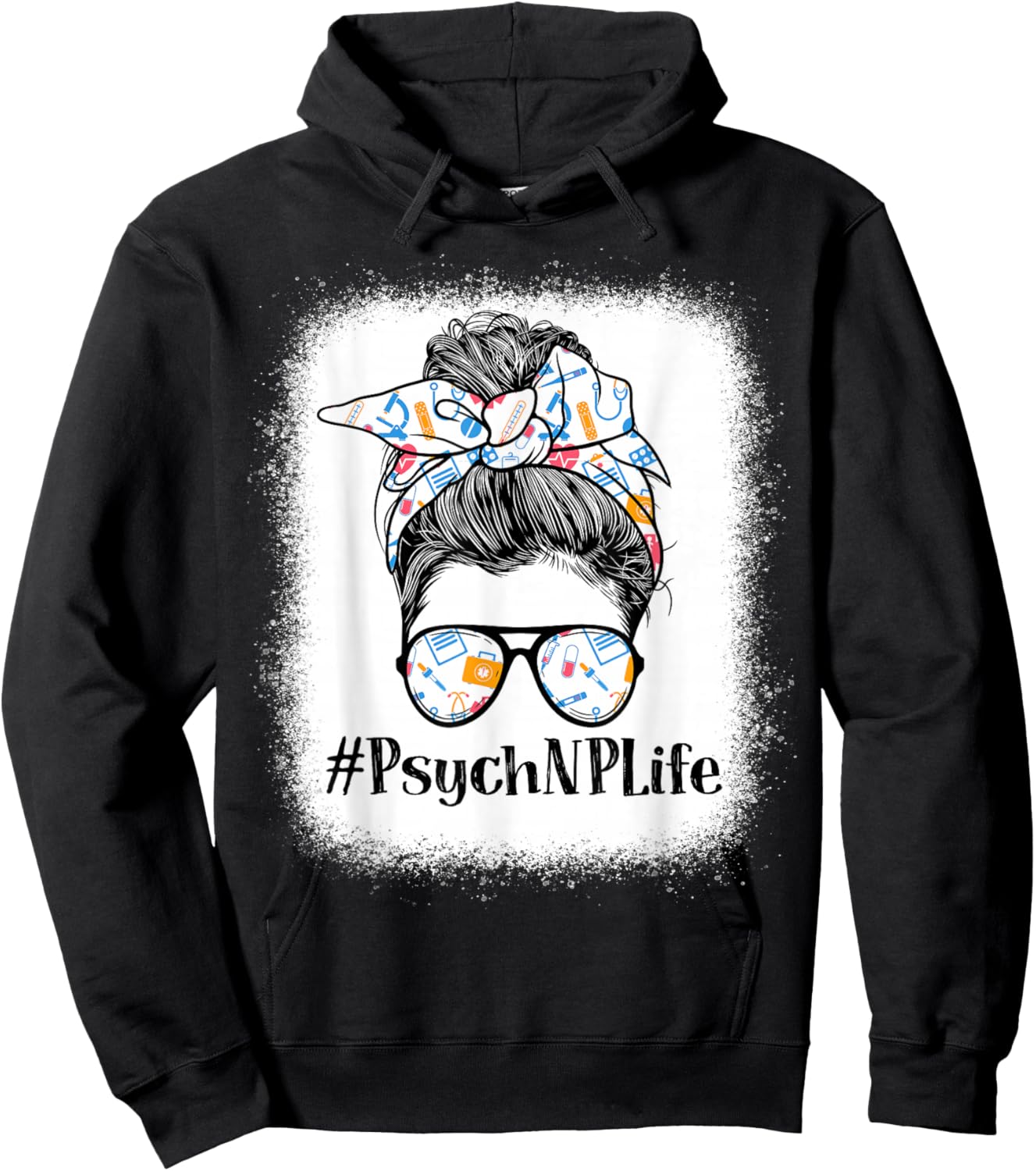 Psych NP Psychiatric Nurse Practitioner Life Appreciation Hoodie - Hoodie | Black