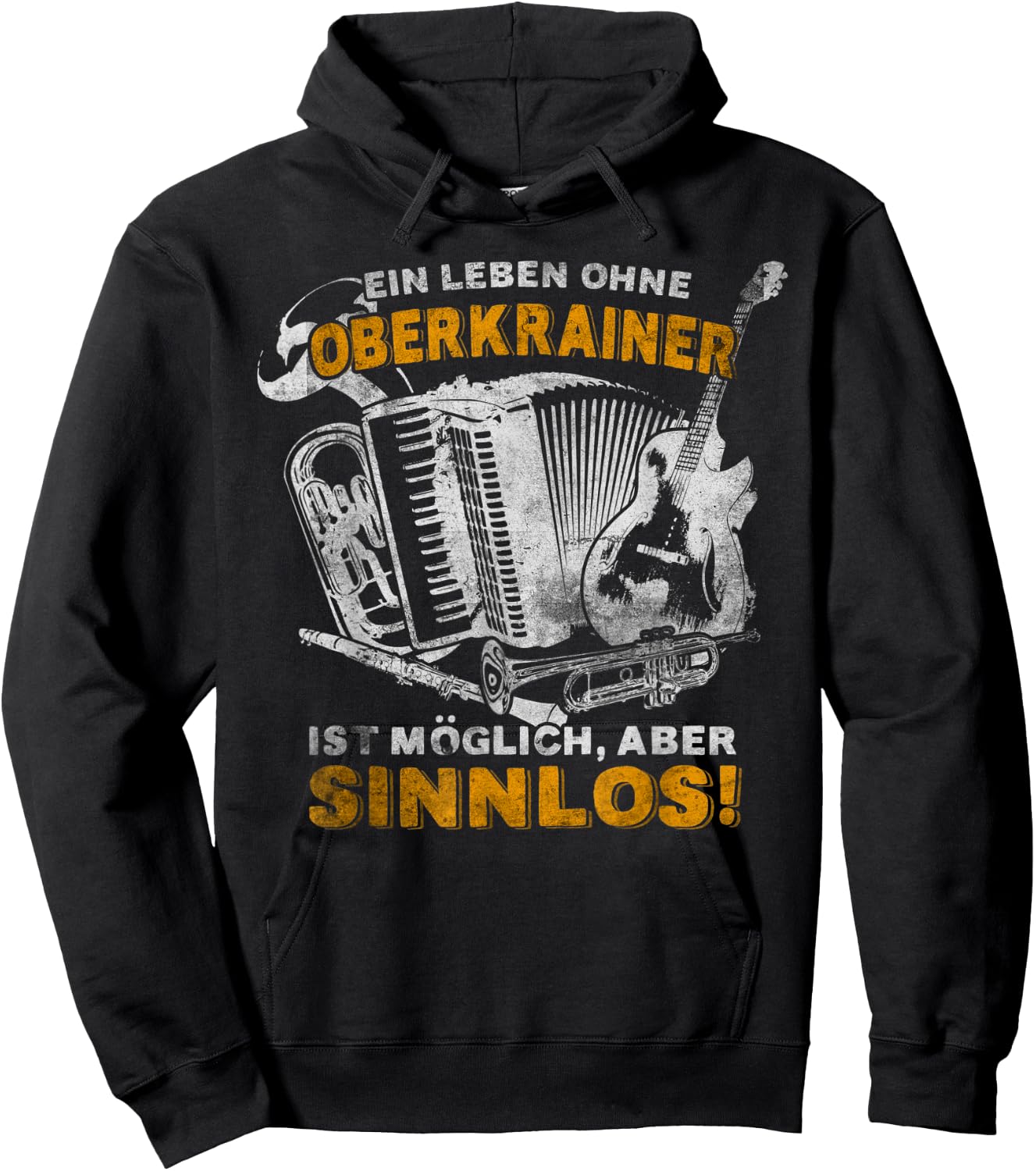Vintage retro upper trainer music Hoodie - Hoodie | Black