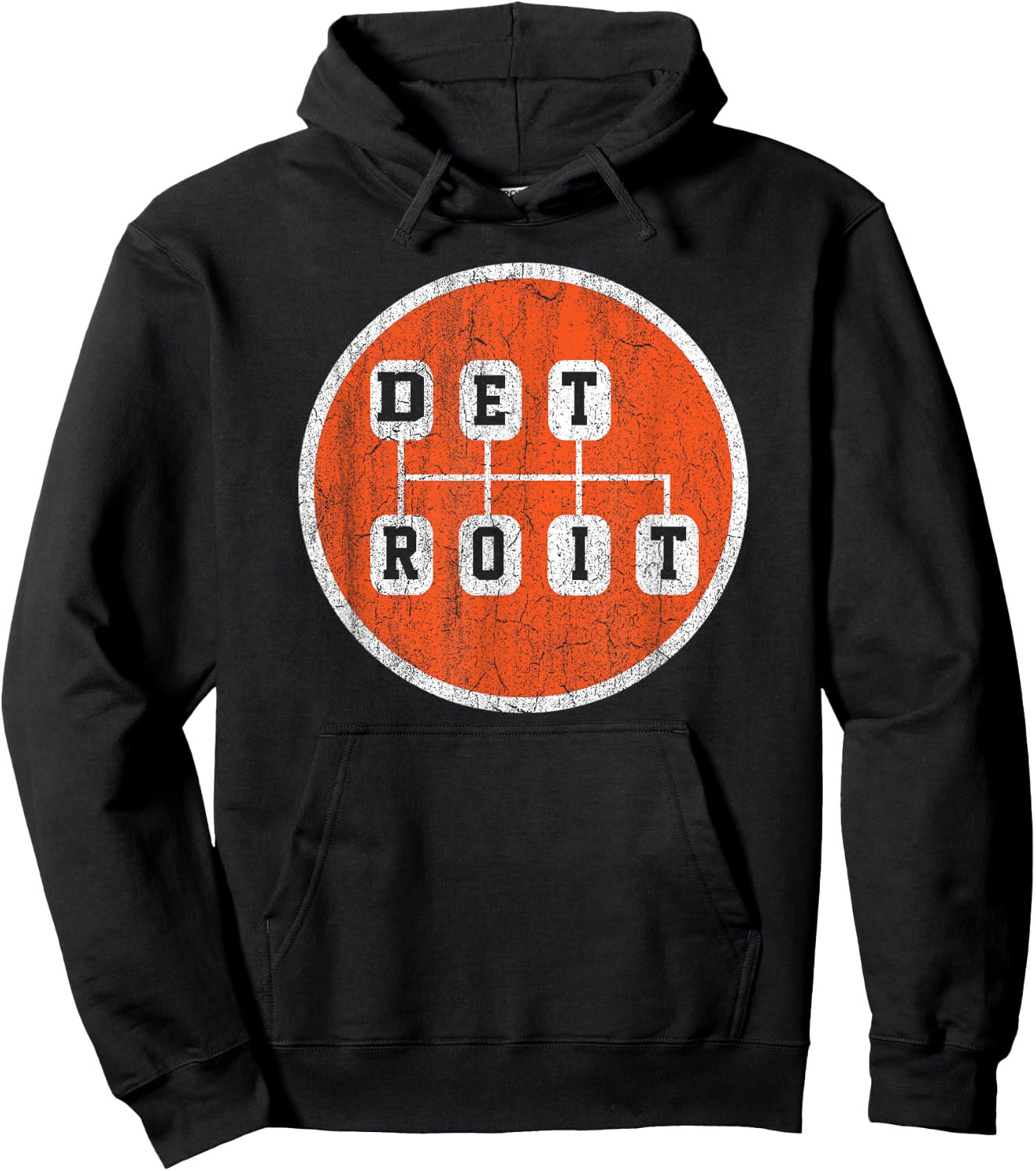 Detroit Stick Shift Women Girls Boys Detroit Hoodie - Hoodie | Black