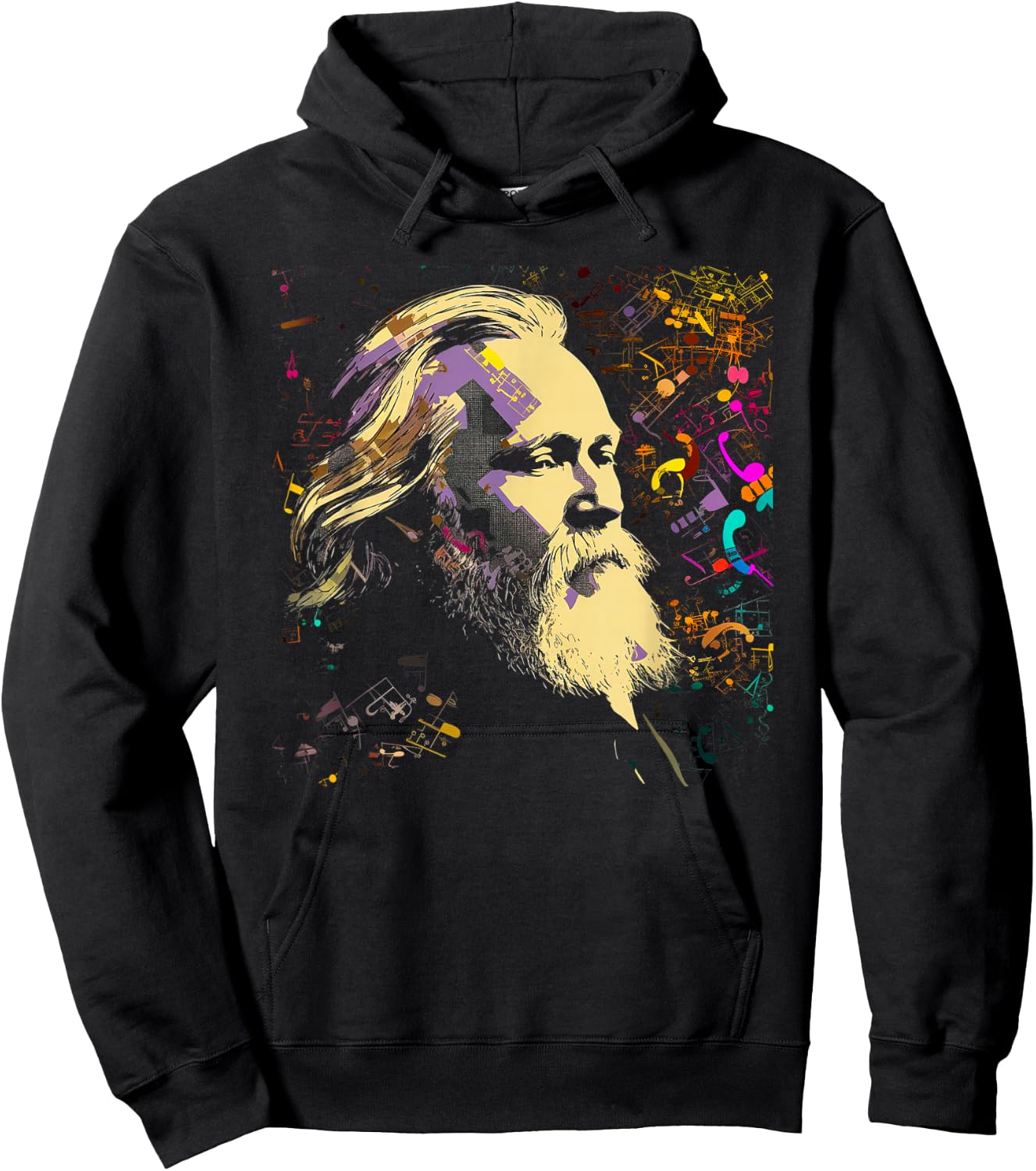 Pop Art Johannes Brahms Music Composer Piano Hoodie - Hoodie | Black
