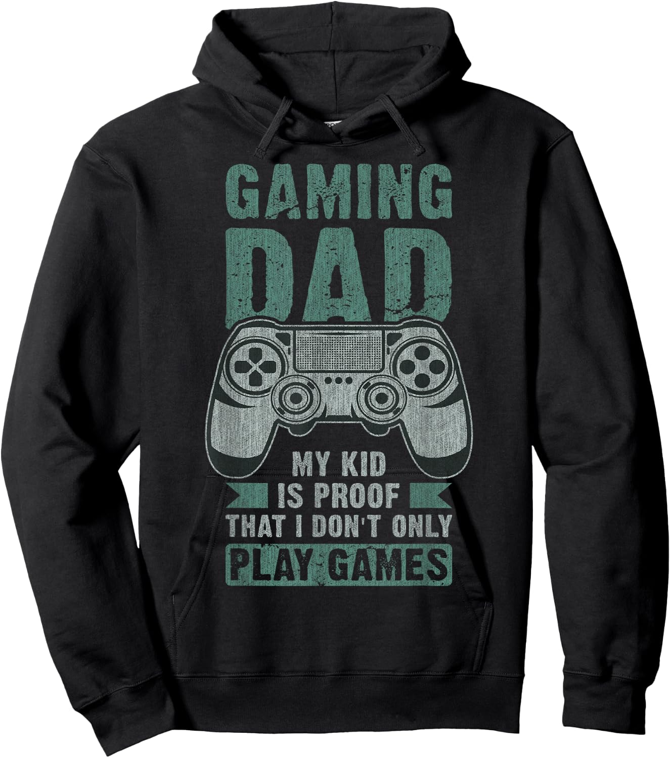 Father Kid, Gamer Dad, Father's Day, Gaming Daddy Hoodie - Hoodie | Black