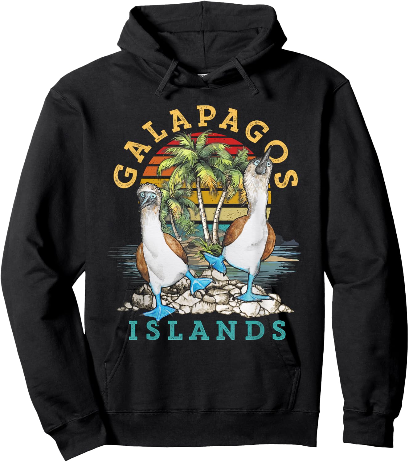 Seabirds Blue-footed Booby Bird Galapagos Island Alaska Hoodie - Hoodie | Black
