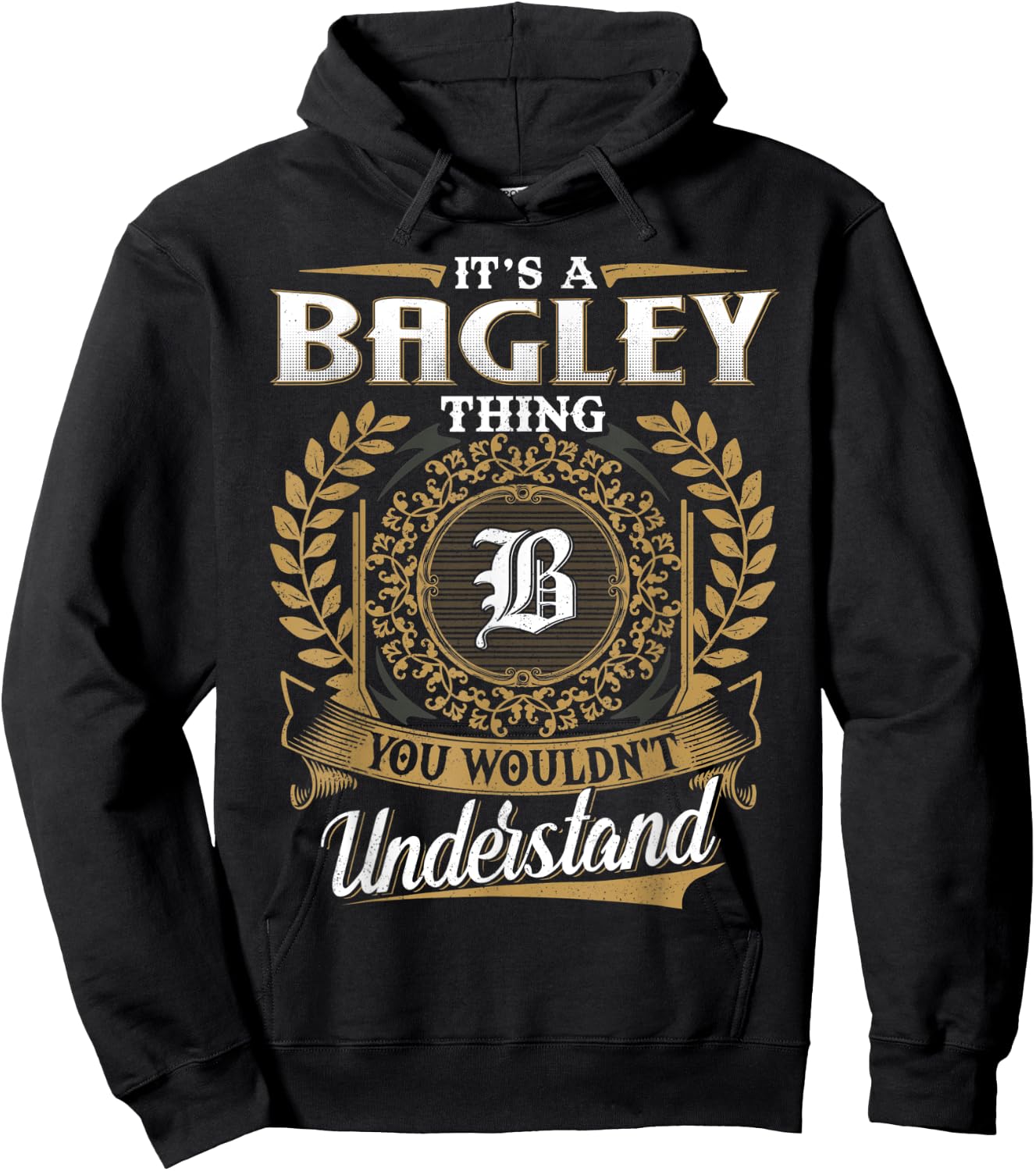 BAGLEY Family - Last Name BAGLEY Surname Personalized Hoodie - Hoodie | Black