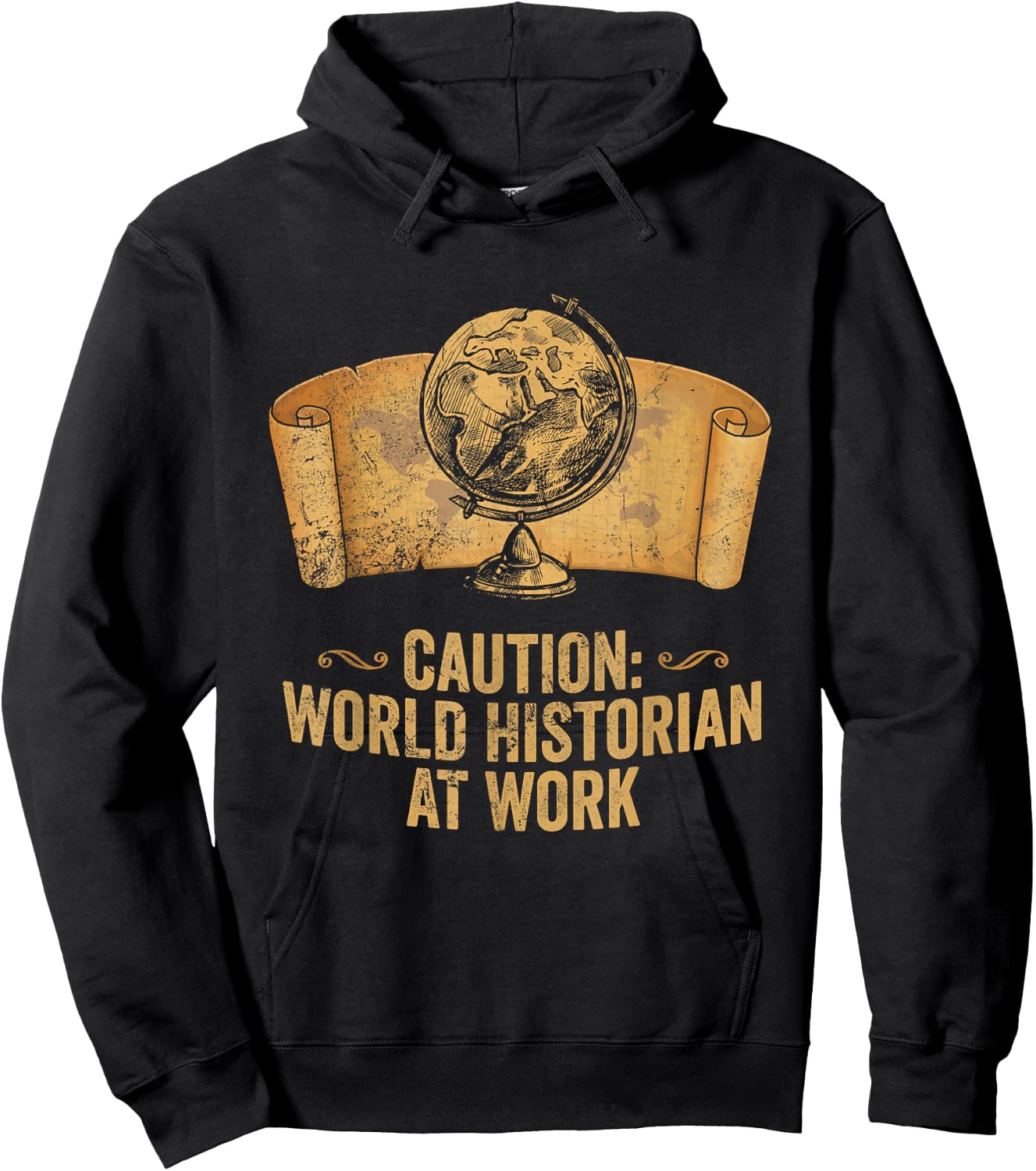Funny AP World History Teacher World Historian at Work Hoodie - Hoodie | Black