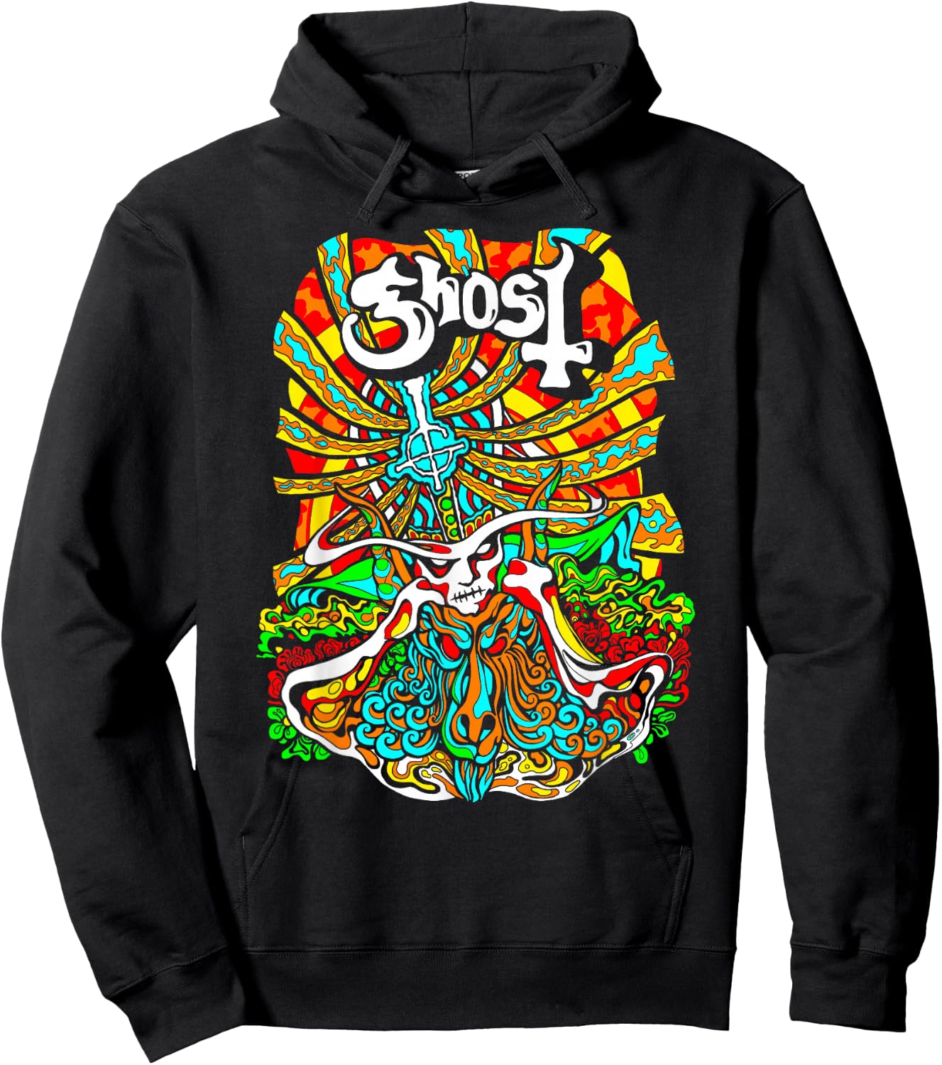 Ghost – Satanic Panic Neon Poster Hoodie - Hoodie | Black