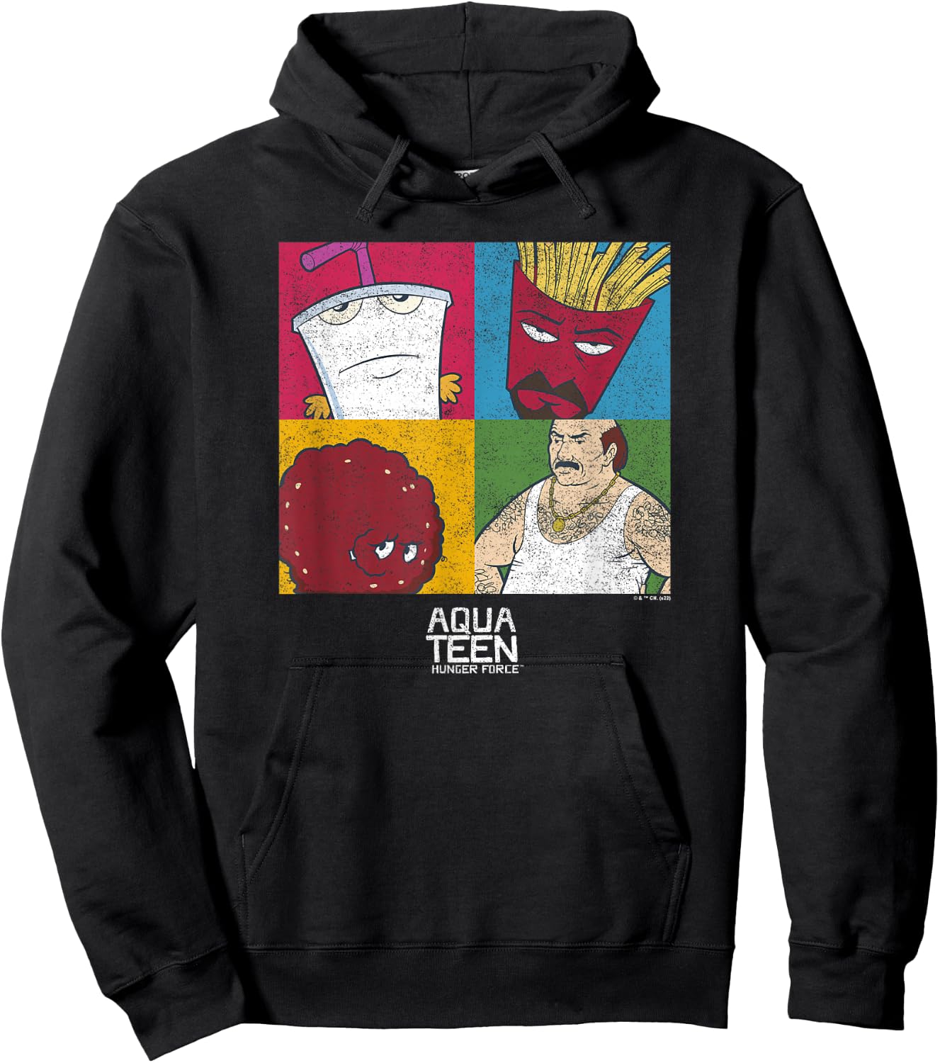 Aqua Teen Hunger Force Character Panels Hoodie - Hoodie | Black