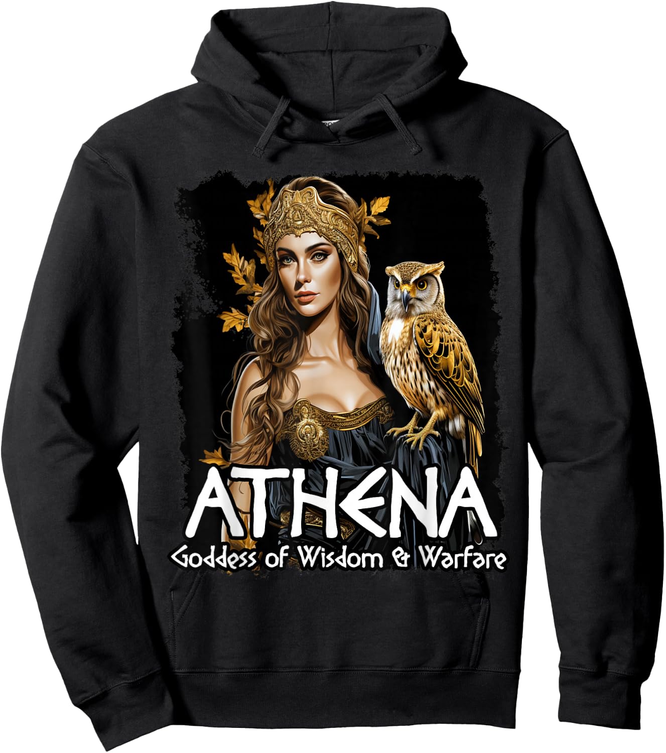 Athena Greek Mythology Hoodie - Hoodie | Black