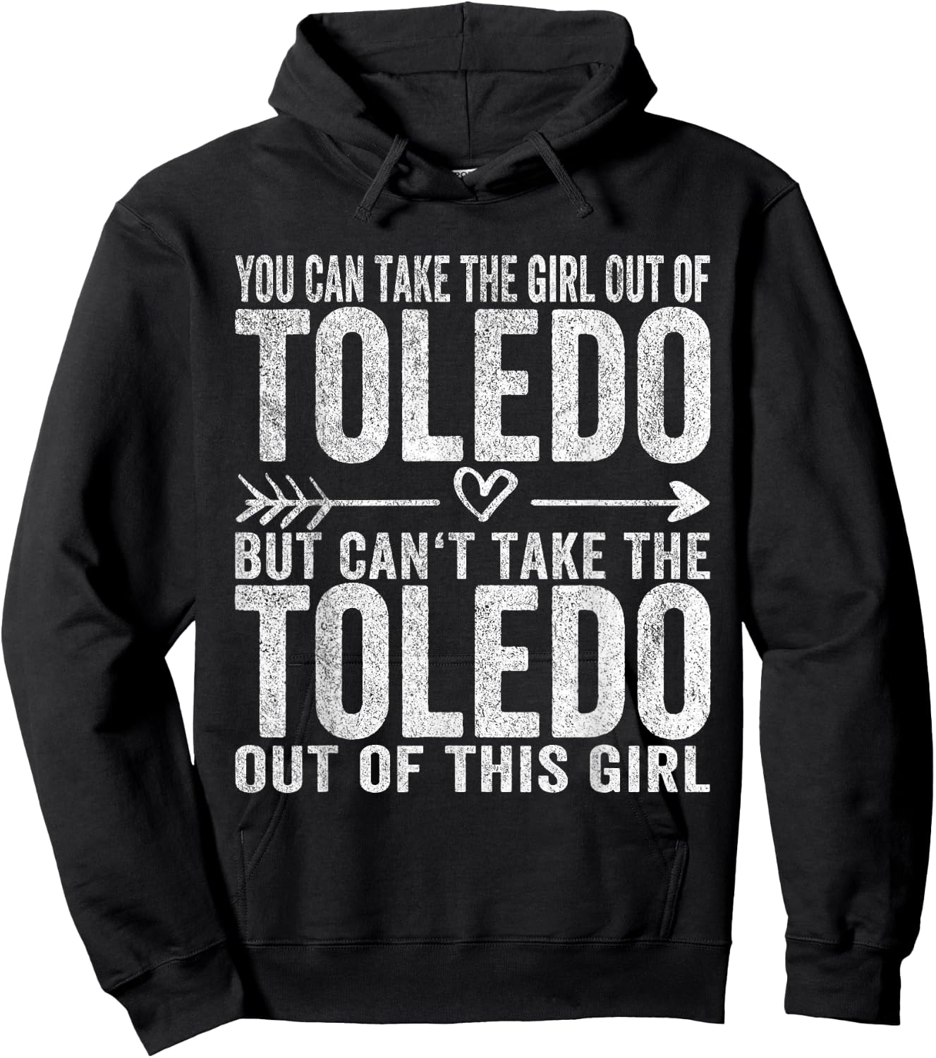 Girl Out Of Toledo Ohio Hometown Home Toledo Hoodie - Hoodie | Black