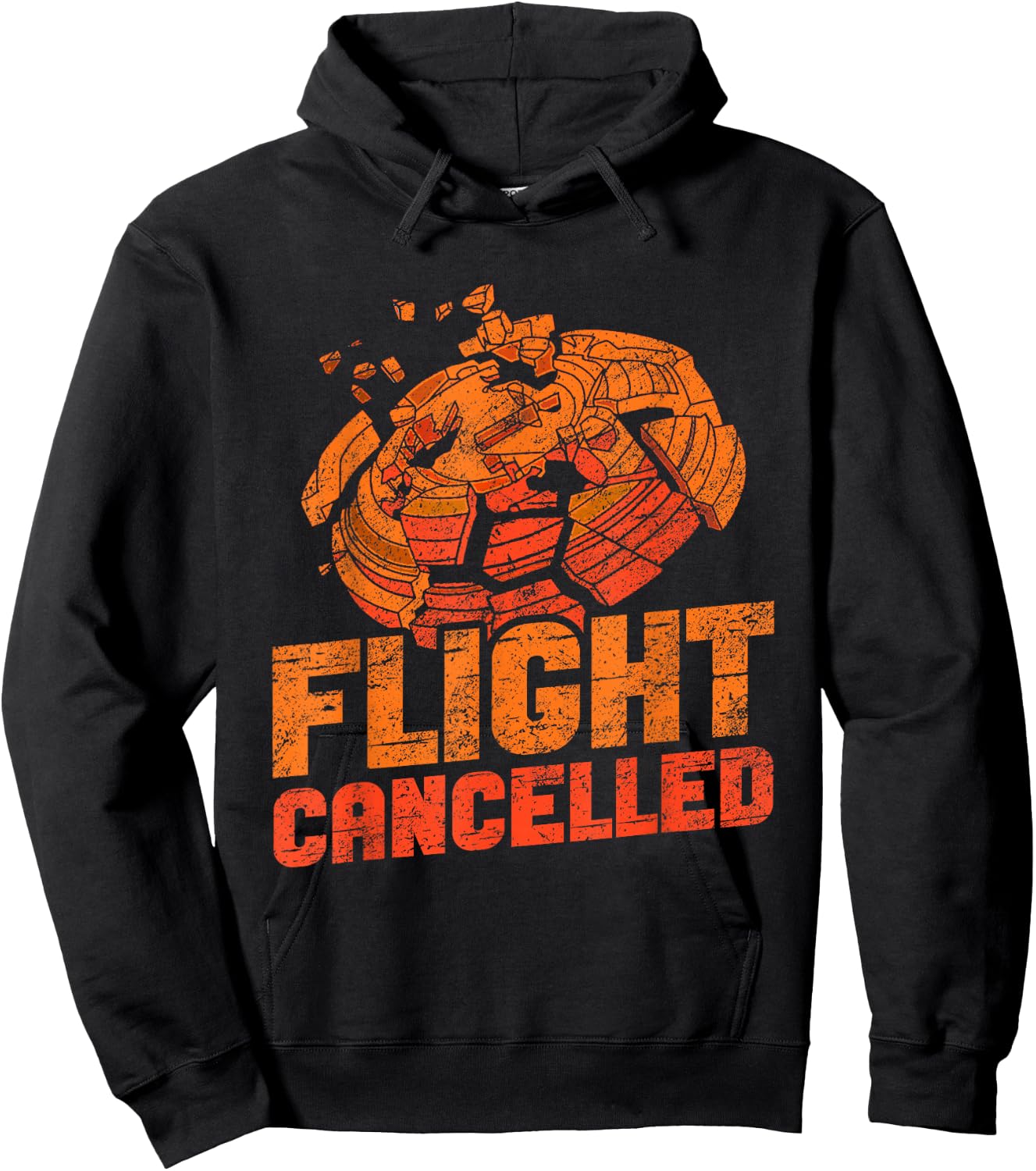 Skeet Shooting Flight Cancelled Trap Shooting Clay Pigeon Hoodie - Hoodie | Black