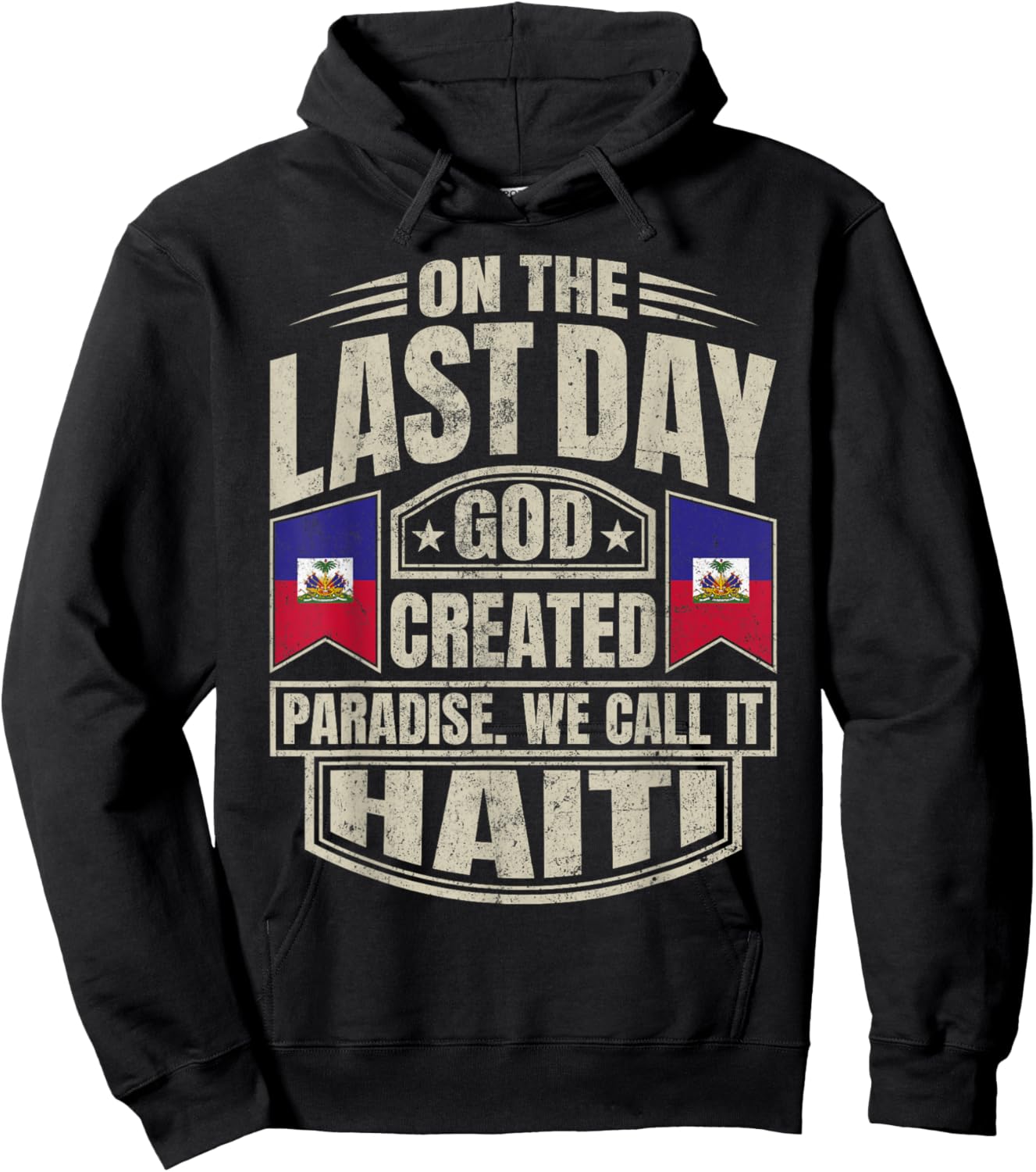 Haitian Men & Women Haiti Hoodie - Hoodie | Black