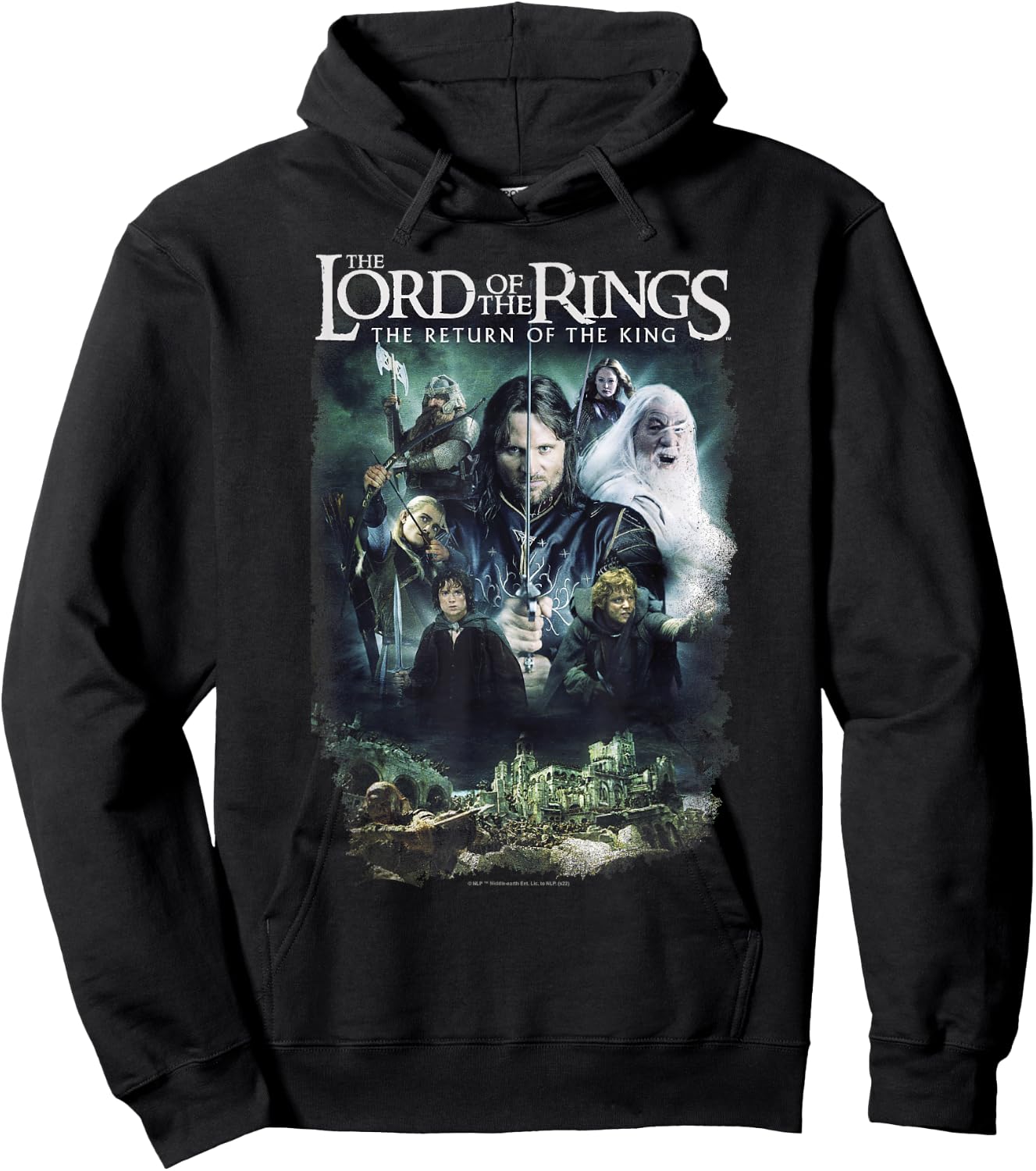 The Lord of The Rings The Return of The King Iconic Poster Hoodie - Hoodie | Black