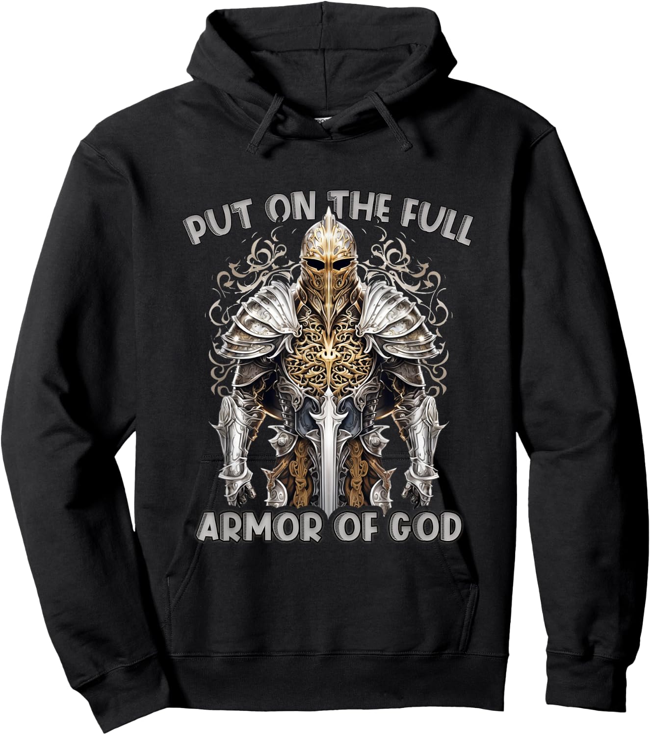 Armor of God Christian Bible Verse Religious Hoodie - Hoodie | Black