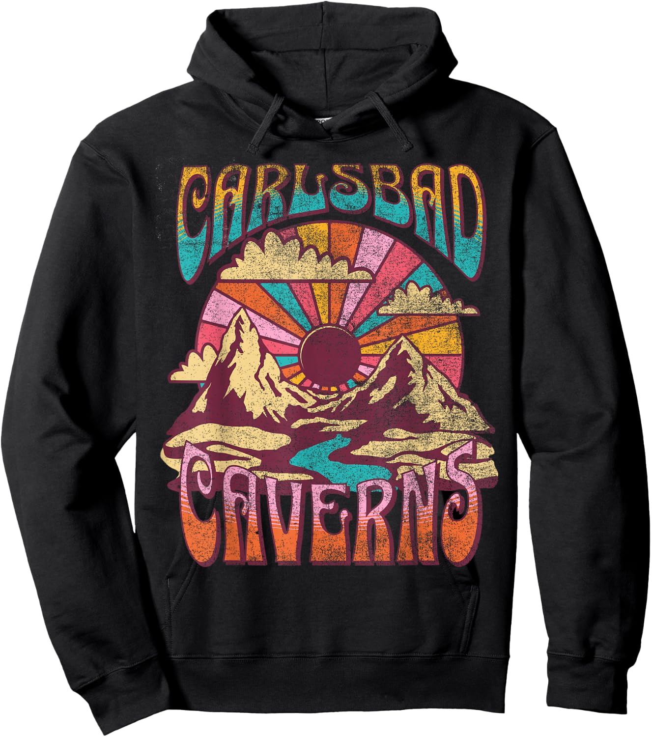 Carlsbad Caverns New Mexico Nature Hiking Mountains Outdoors Hoodie - Hoodie | Black