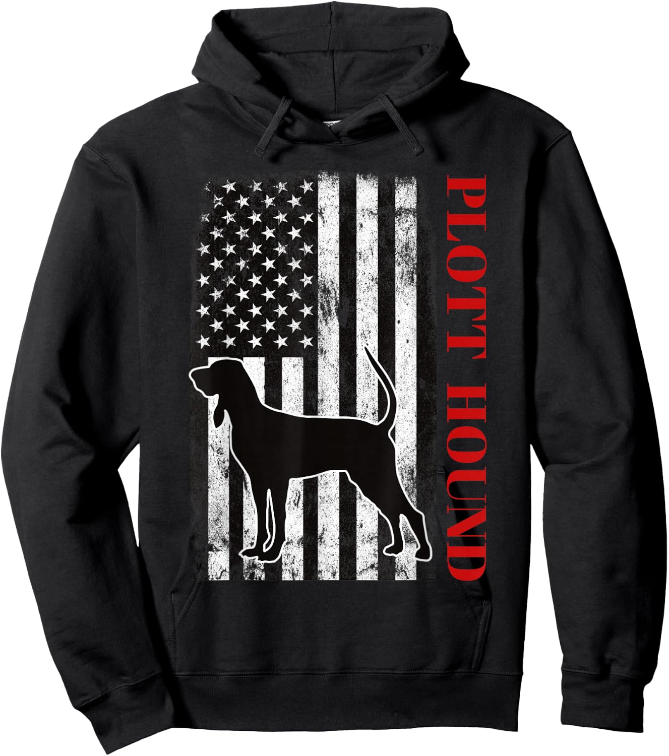 American Plott Hound Hoodie - Hoodie | Black