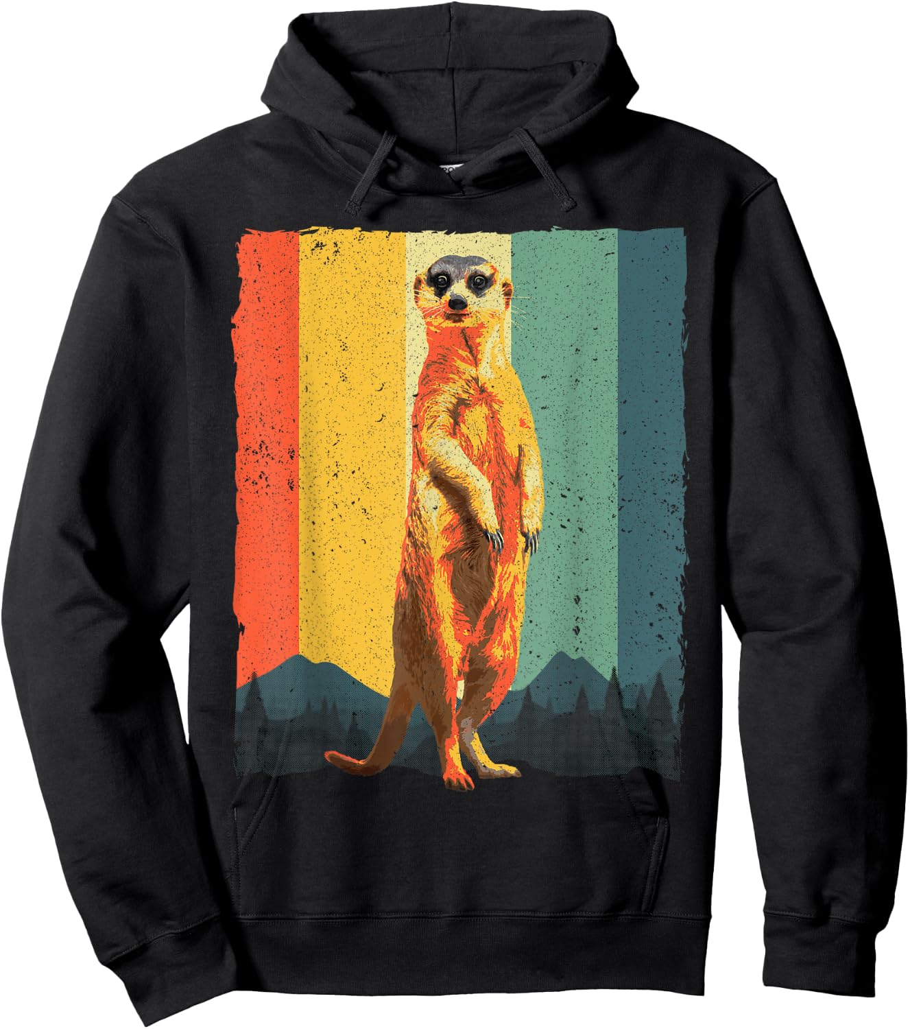 Funny Meerkat Design Women Mongoose Mierkat Lovers Hoodie - Hoodie | Black