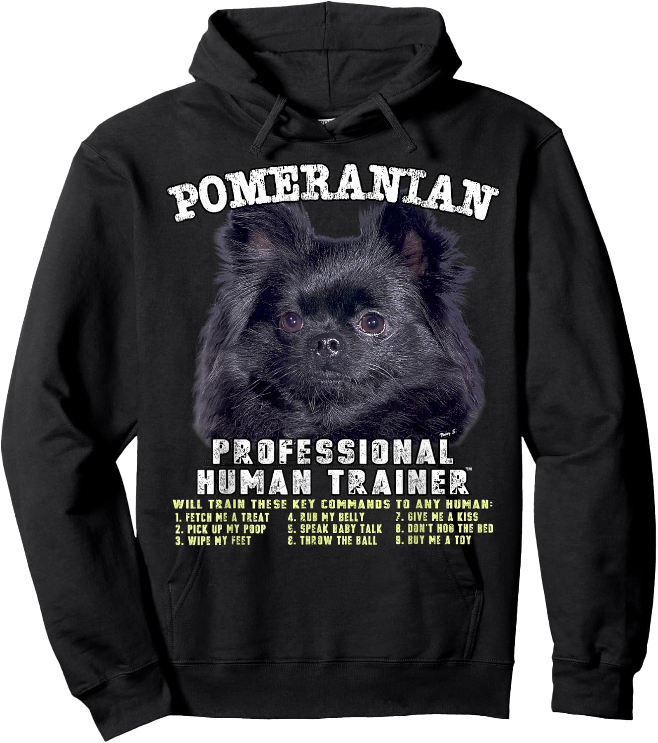Pomeranian Black Professional Human Trainer Hoodie - Hoodie | Black