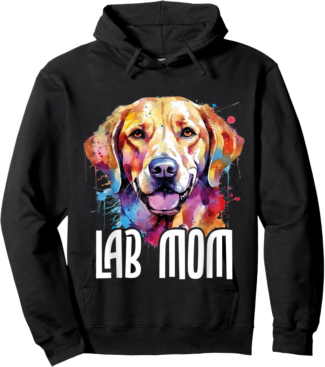 Lab Mom - Mother's Day Puppy Trainer Dog Owner Pet Breeder Women Girls Kids Hoodie - Hoodie | Black