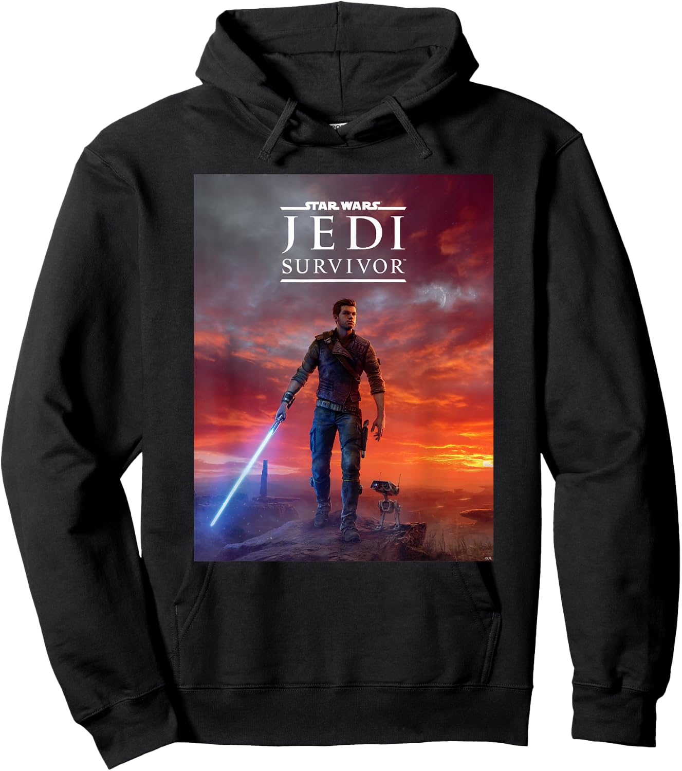 Star Wars Jedi: Survivor Cal Kestis BD-1 Game Poster Art Hoodie - Hoodie | Black