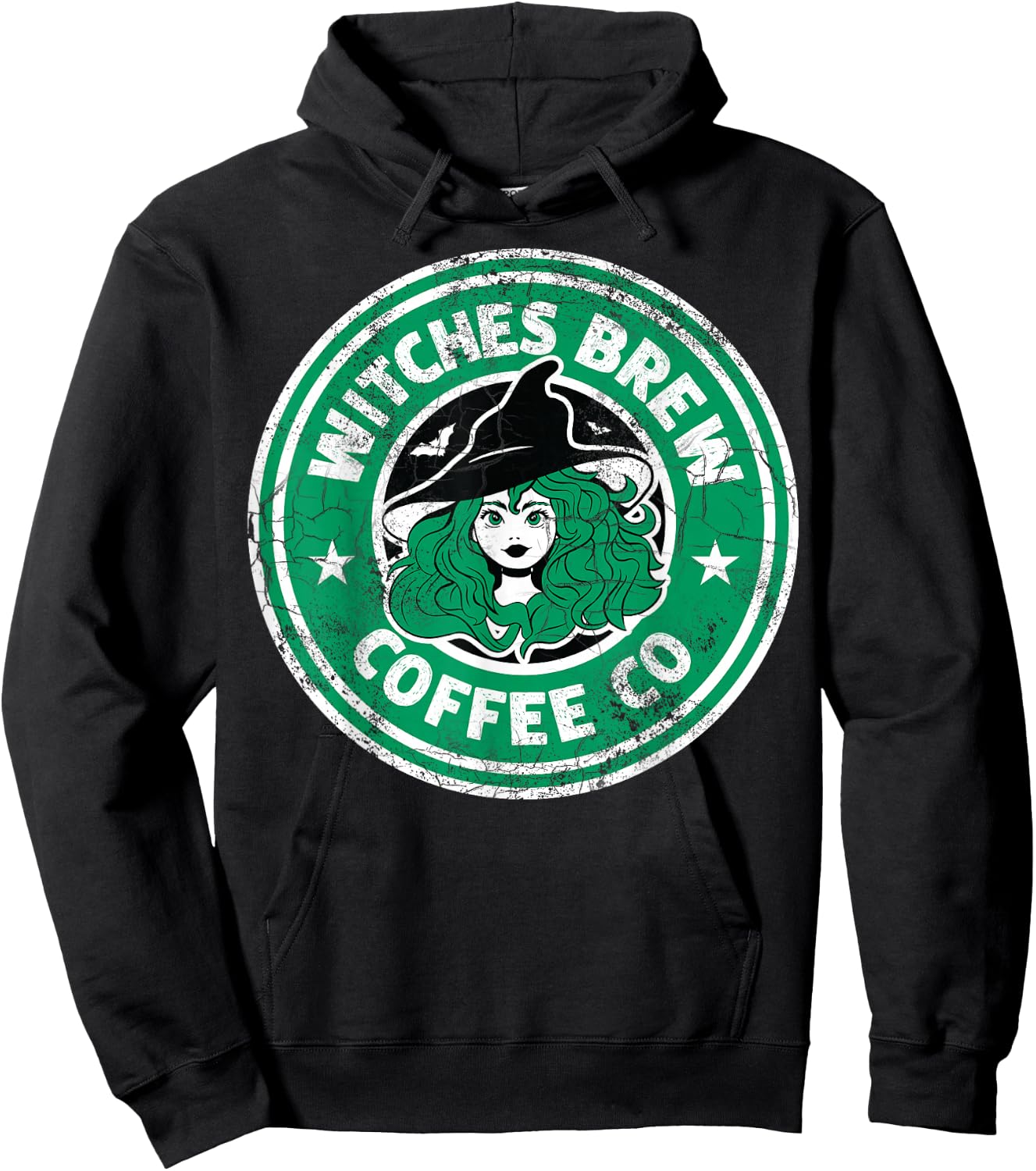 Retro Witches Brew Coffee Co Hoodie - Hoodie | Black