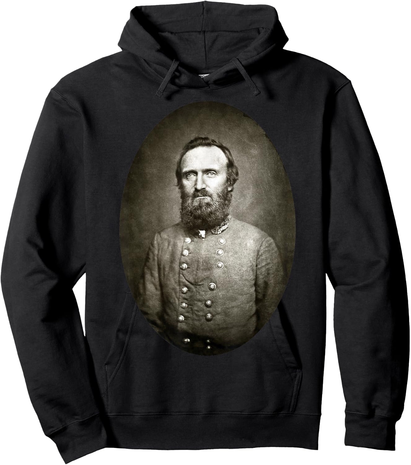Stonewall Jackson Portrait Hoodie - Hoodie | Black