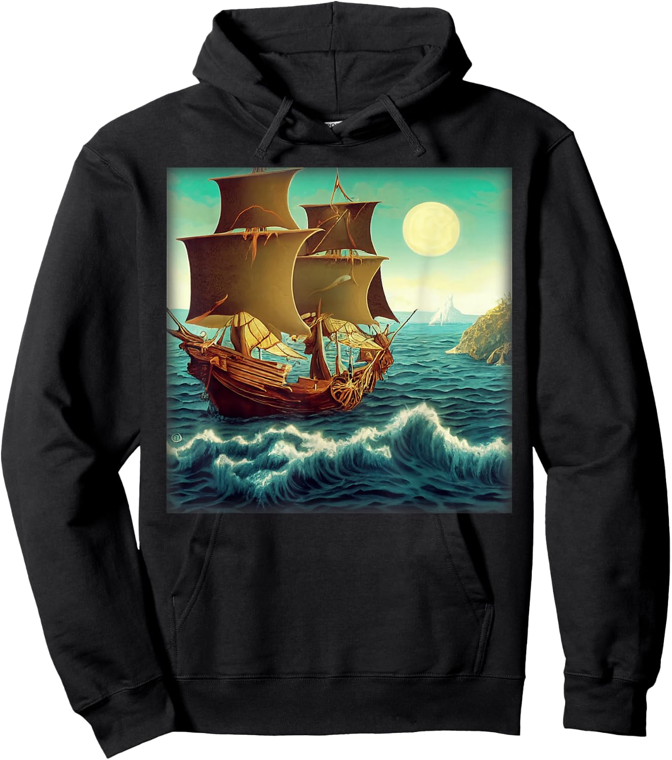 A Background Pirate In Monkey's Island Hoodie - Hoodie | Black