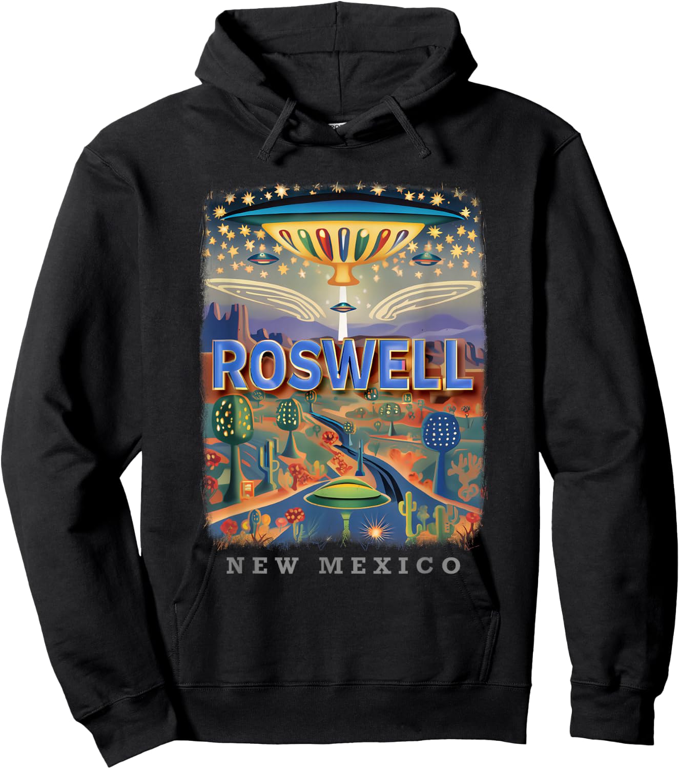 Roswell New Mexico NM Extraterrestrial Encounter SD660 Hoodie - Hoodie | Black