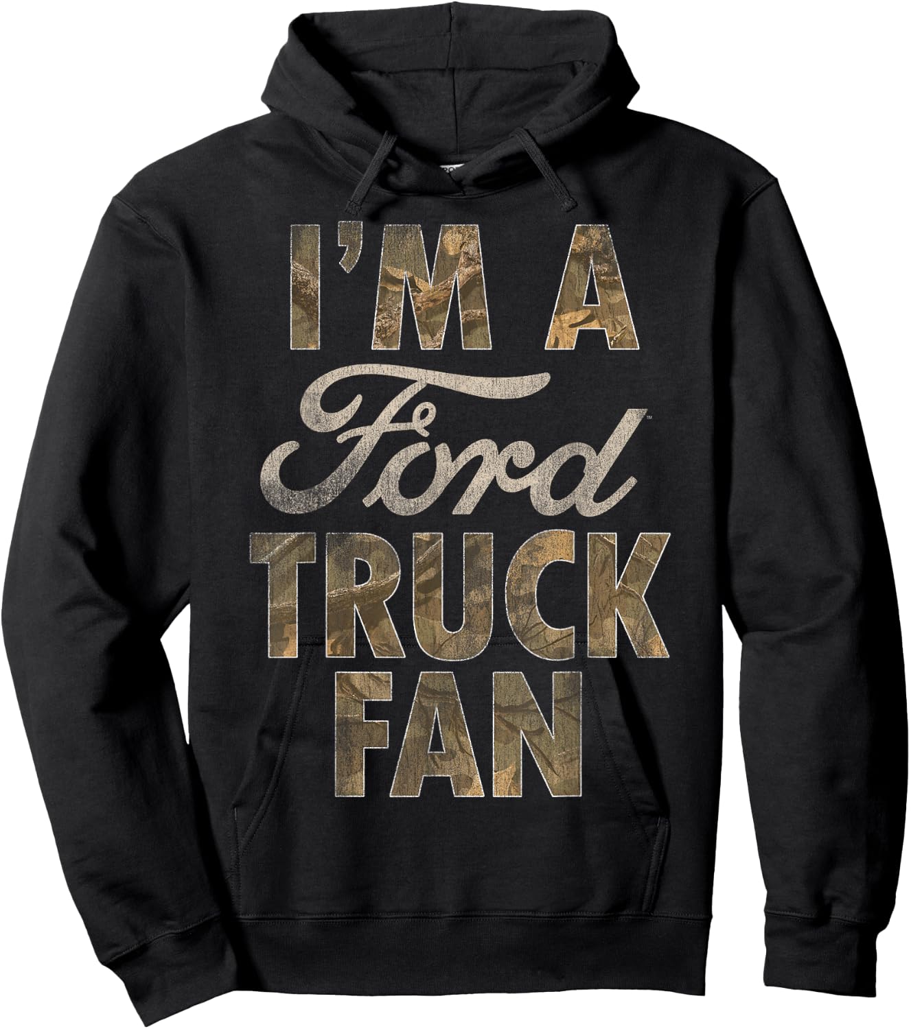 Ford Trucks Fan Camo Hoodie - Hoodie | Black