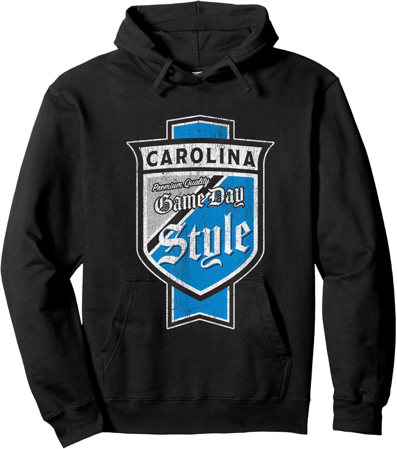 Faded Carolina Beer Label - Queen City Pride Hoodie - Hoodie | Black