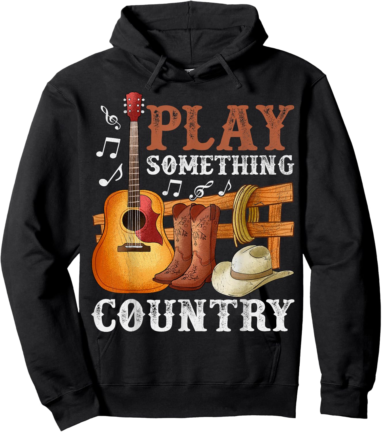 Play Something Country Funny Country Life Country Music Hoodie - Hoodie | Black