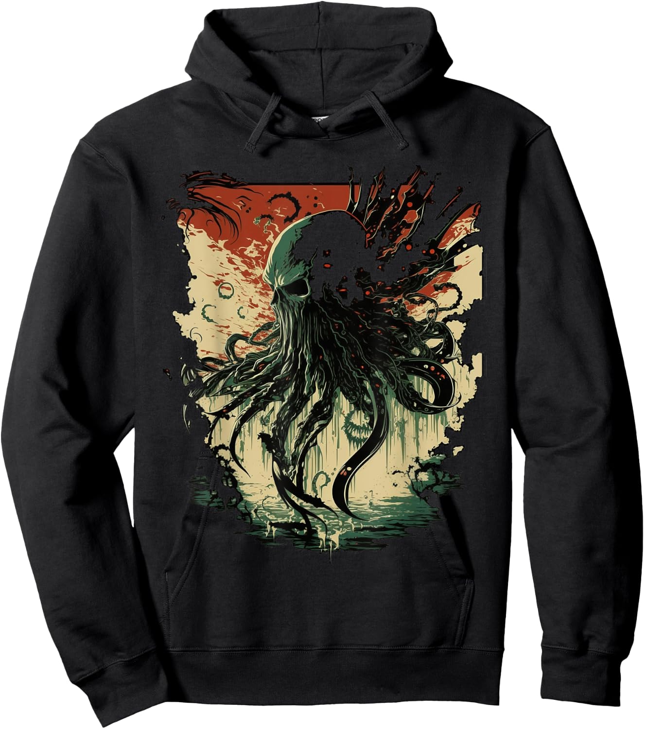 Cthulhu Lovecraft | Horror Cthulhu Myth | Entity of Cthulhu Hoodie - Hoodie | Black