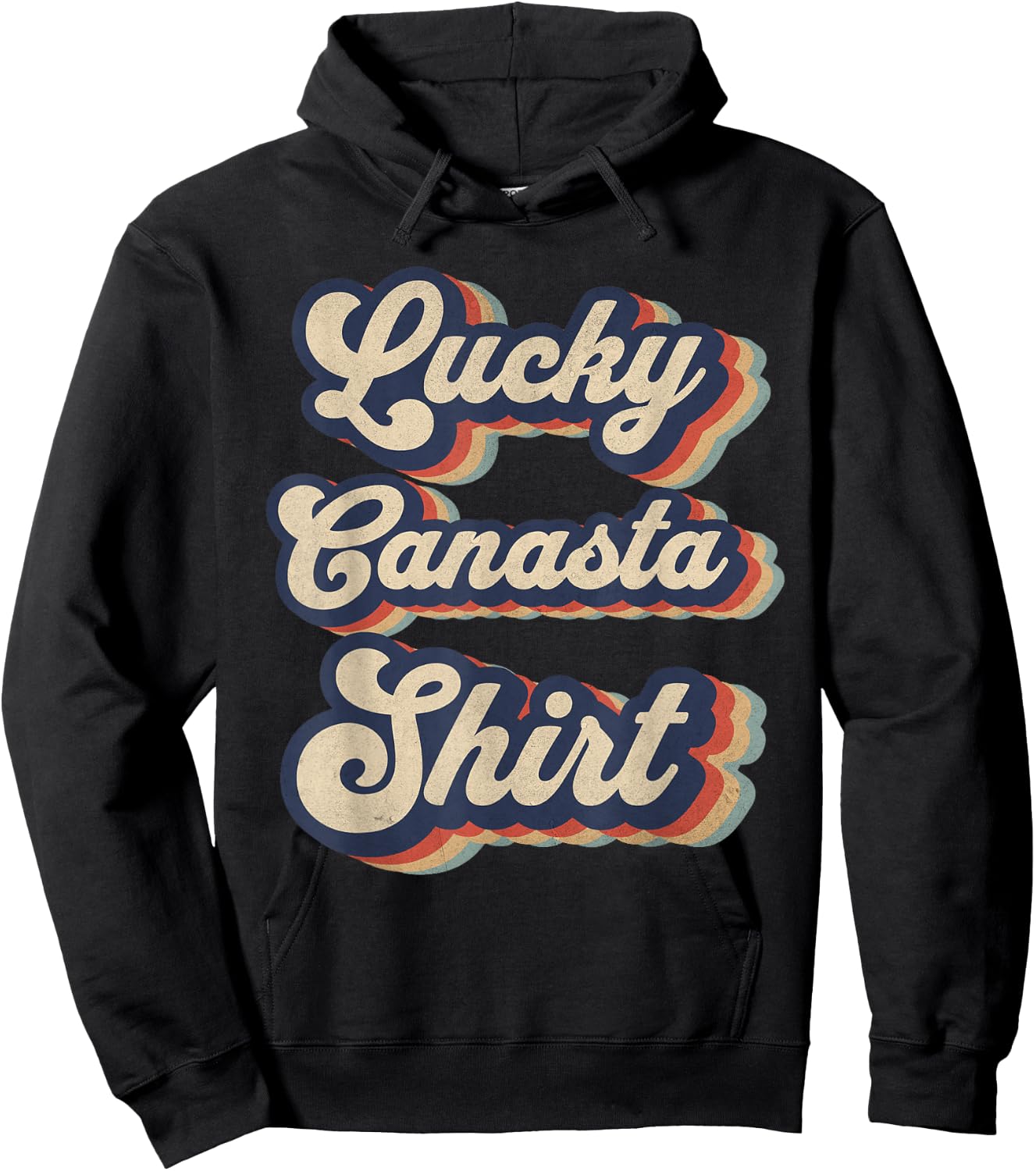 Never Underestimate A Grandpa Who Plays Canasta Game Hoodie - Hoodie | Black