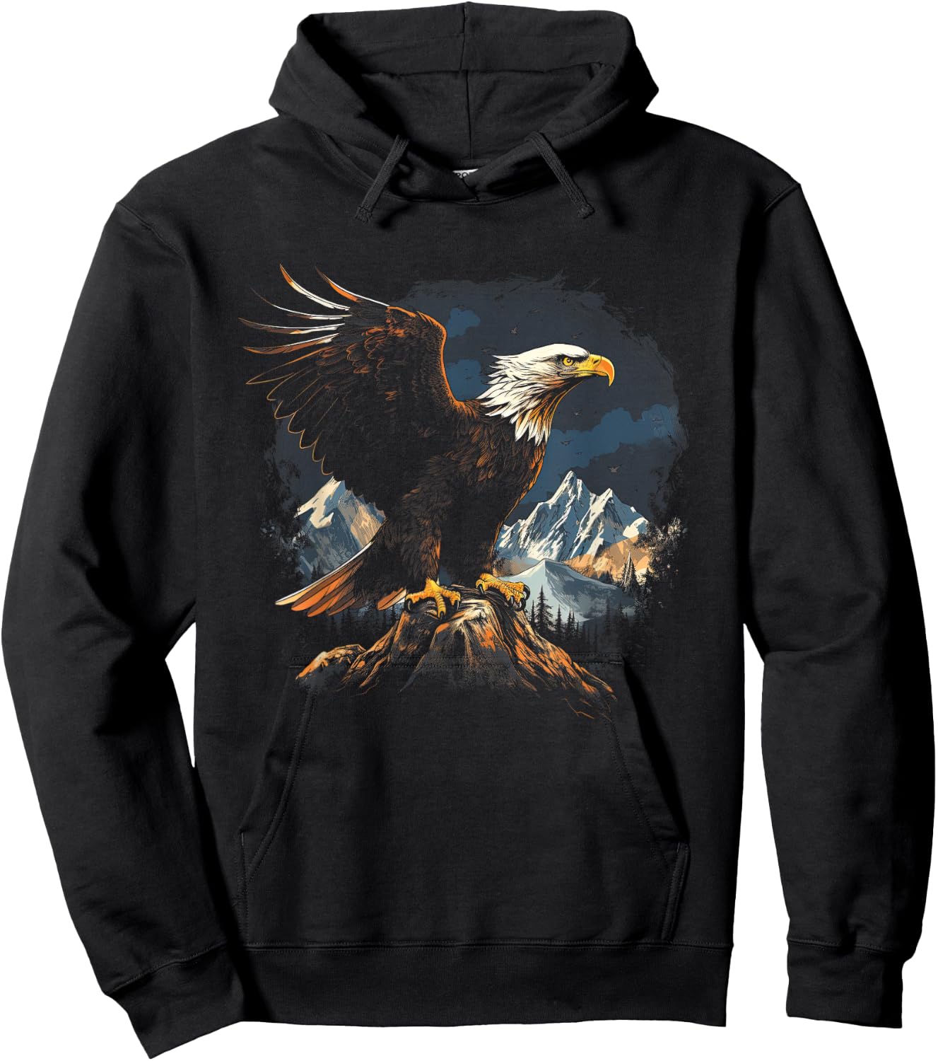 Majestic Breathtaking landscape Bird Hoodie - Hoodie | Black