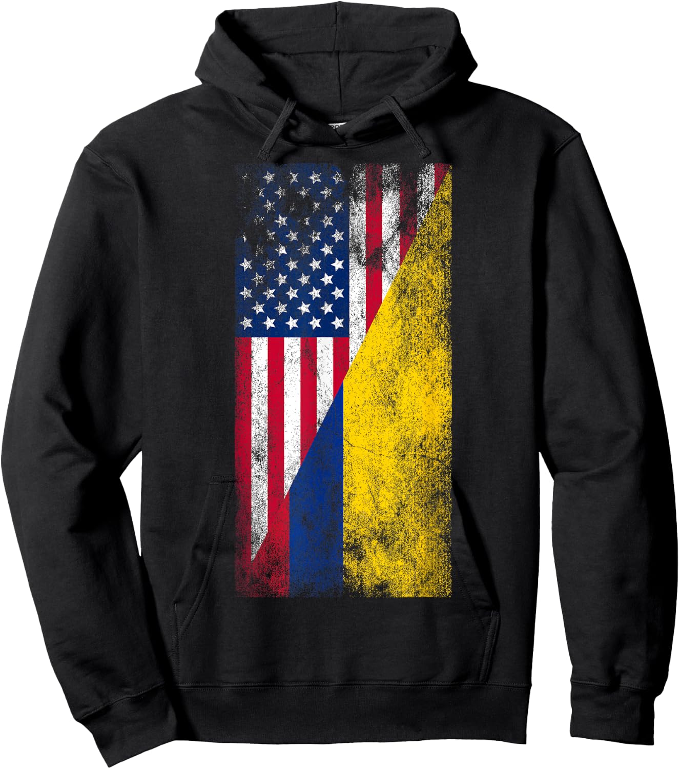 USA & Colombia Flags - United States of America, Colombian Hoodie - Hoodie | Black
