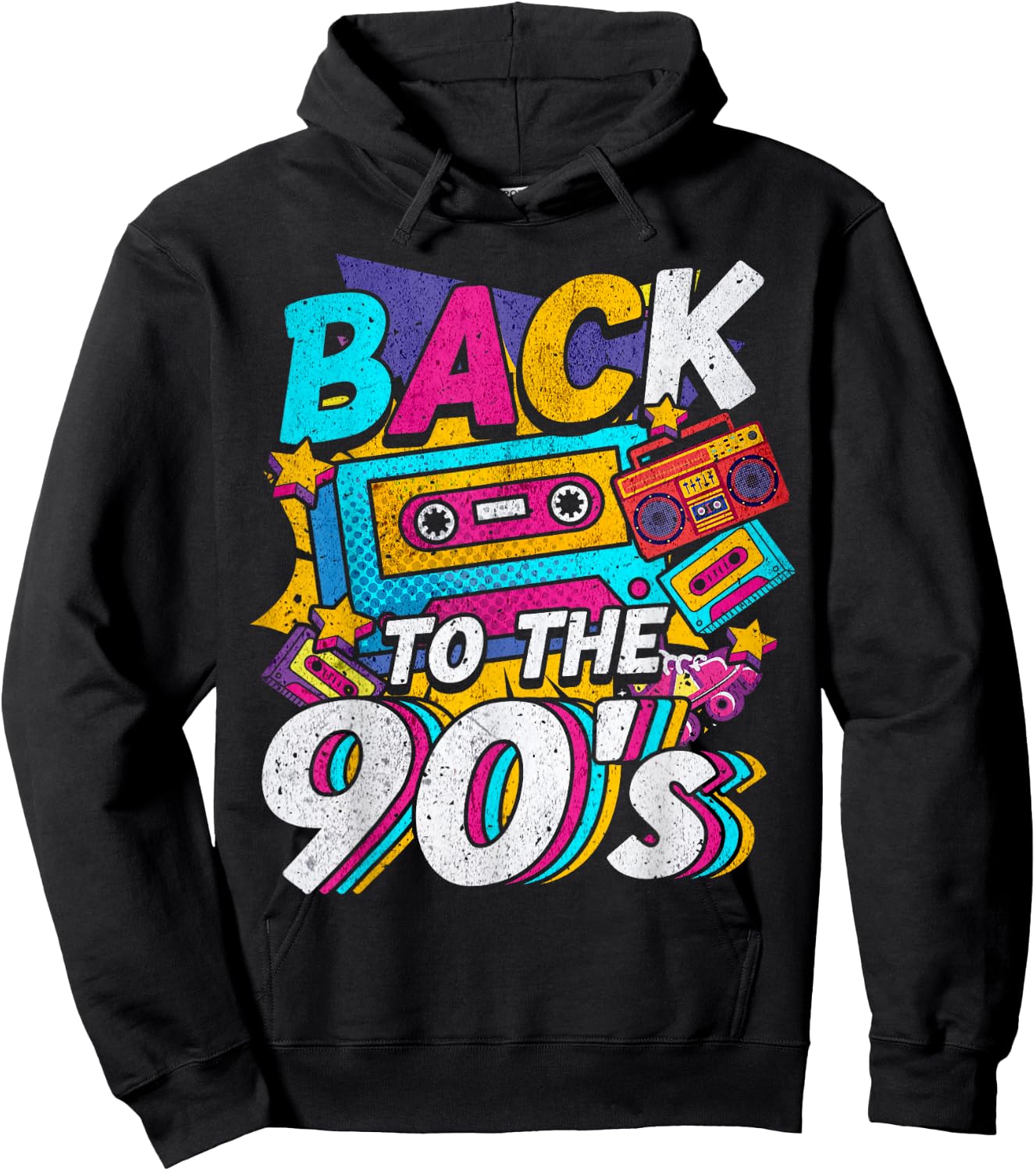 90s Outfit Party and Theme Party Costume Hoodie - Hoodie | Black