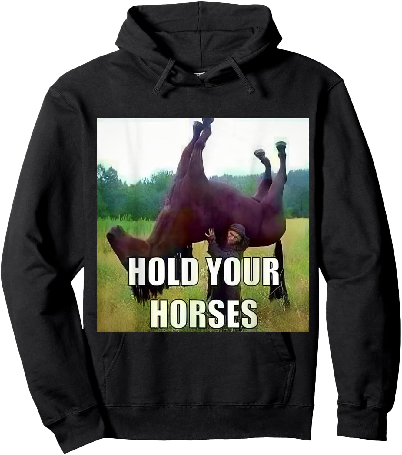 Hold Your Horse Hoodie - Hoodie | Black