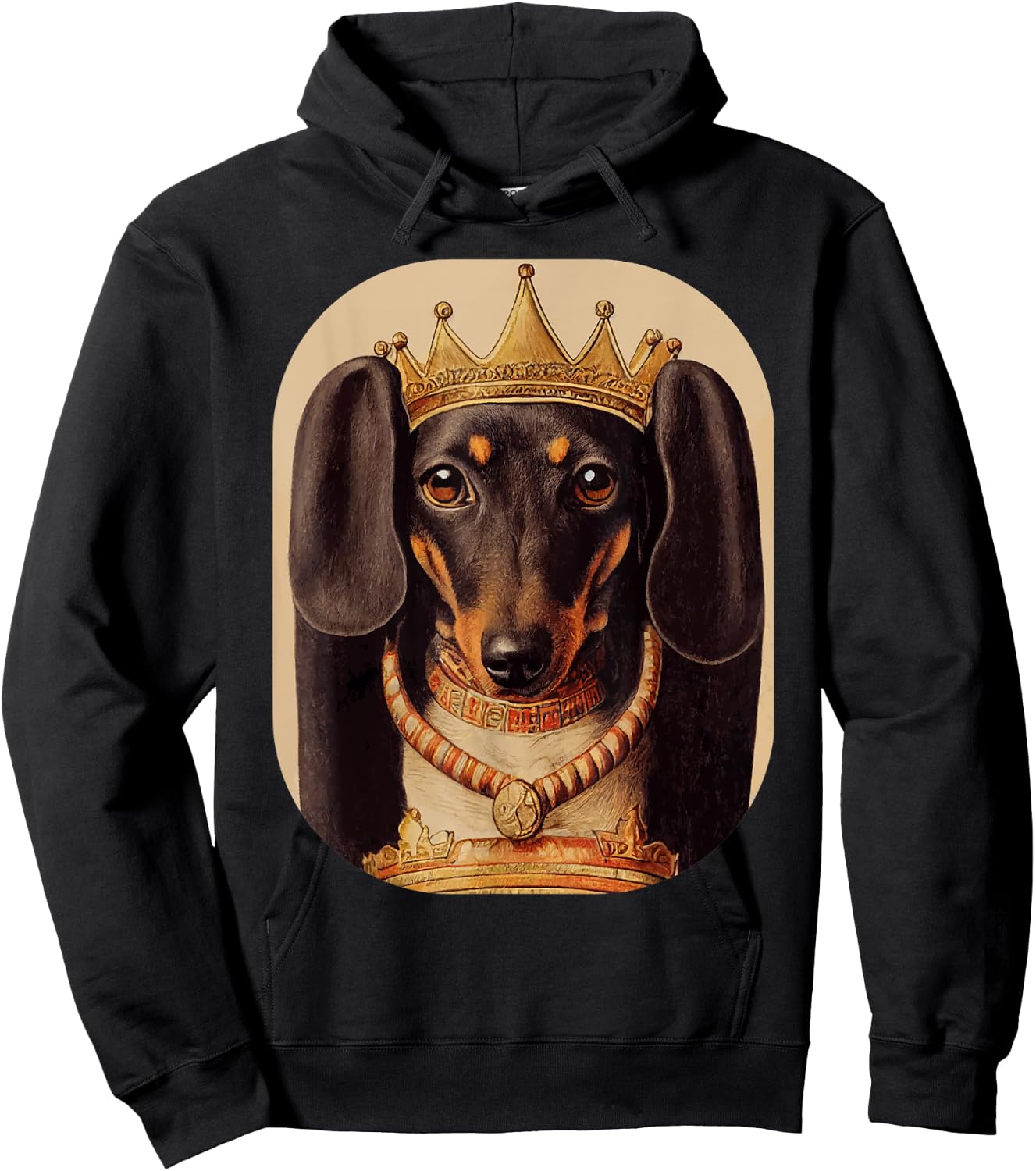 Wiener Dog Lover: Ancient Retro Dachshund Hoodie - Hoodie | Black