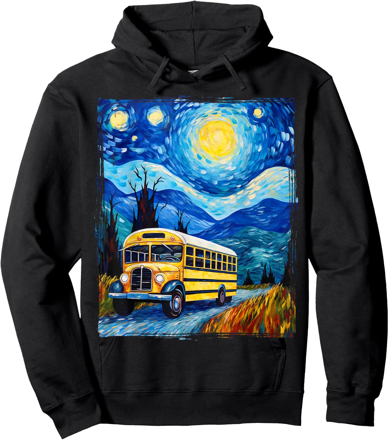 School Bus Driver Art Hoodie - Hoodie | Black