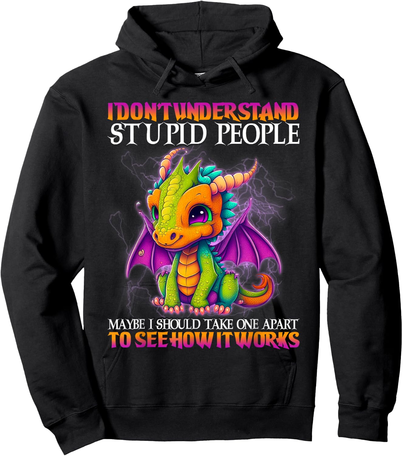 I Don't Understand Stupid People Maybe I Should Take One Hoodie - Hoodie | Black