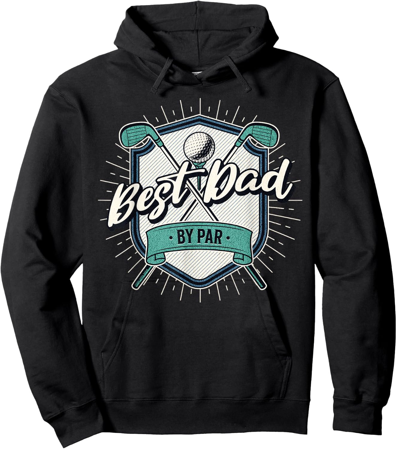 Best Dad by Par Golf Dad Father's Day Hoodie - Hoodie | Black
