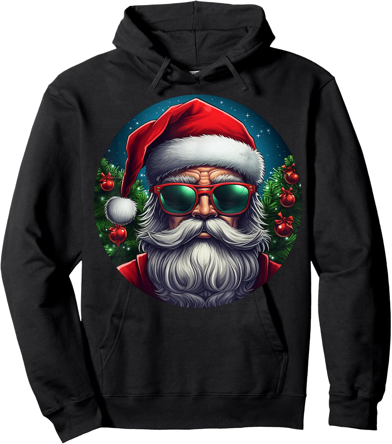 Cool Santa Claus Hoodie - Hoodie | Black
