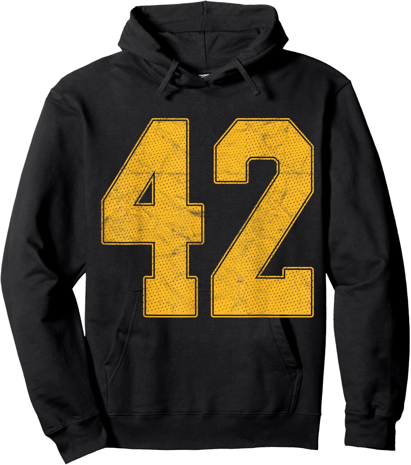 Number 42 Numbered Uniform Sports Team Jersey 42nd Birthday Hoodie - Hoodie | Black
