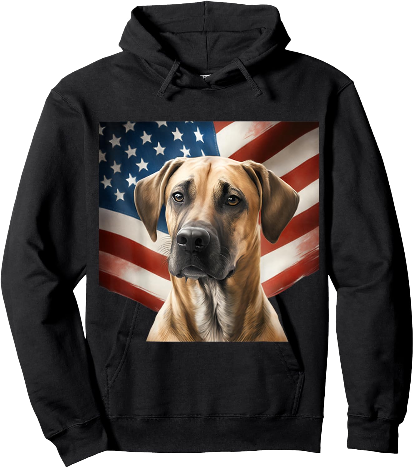 Black Mouth Cur 4th of July - Black Mouth Cur USA Hoodie - Hoodie | Black