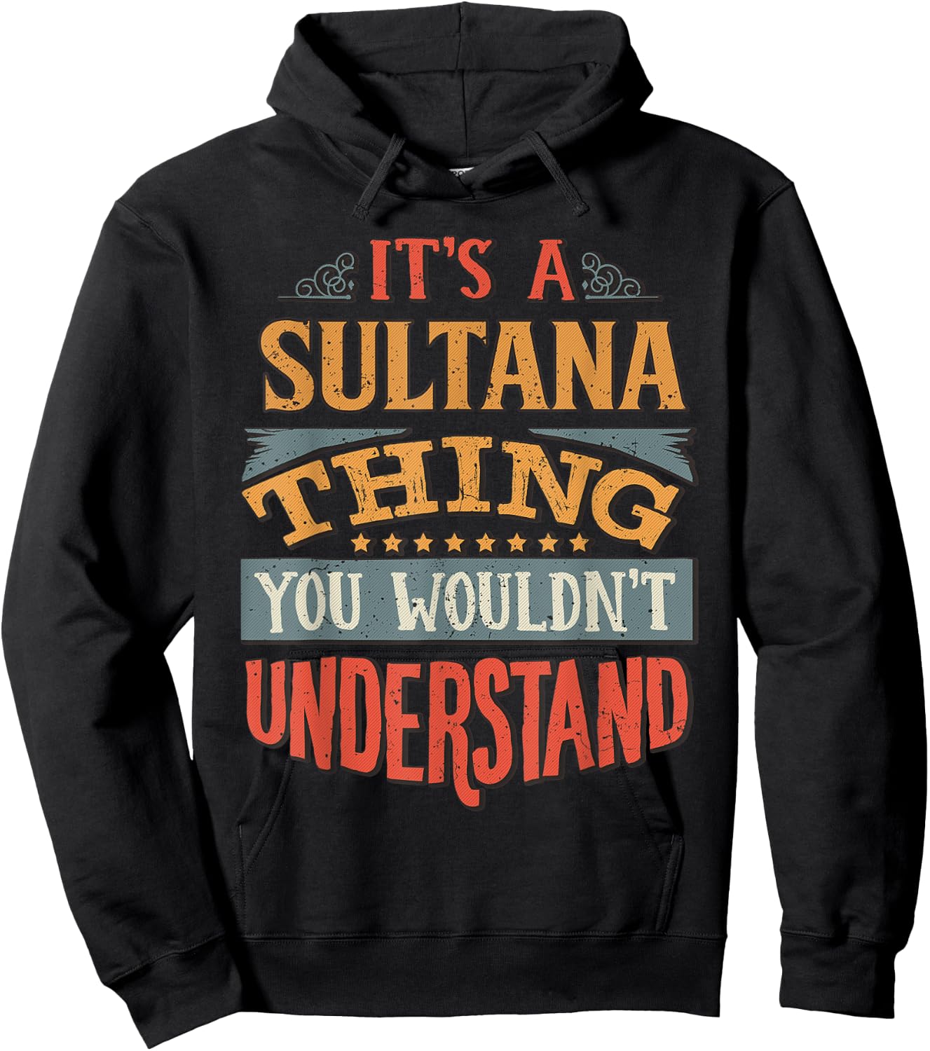 Sultana Name Hoodie - Hoodie | Black