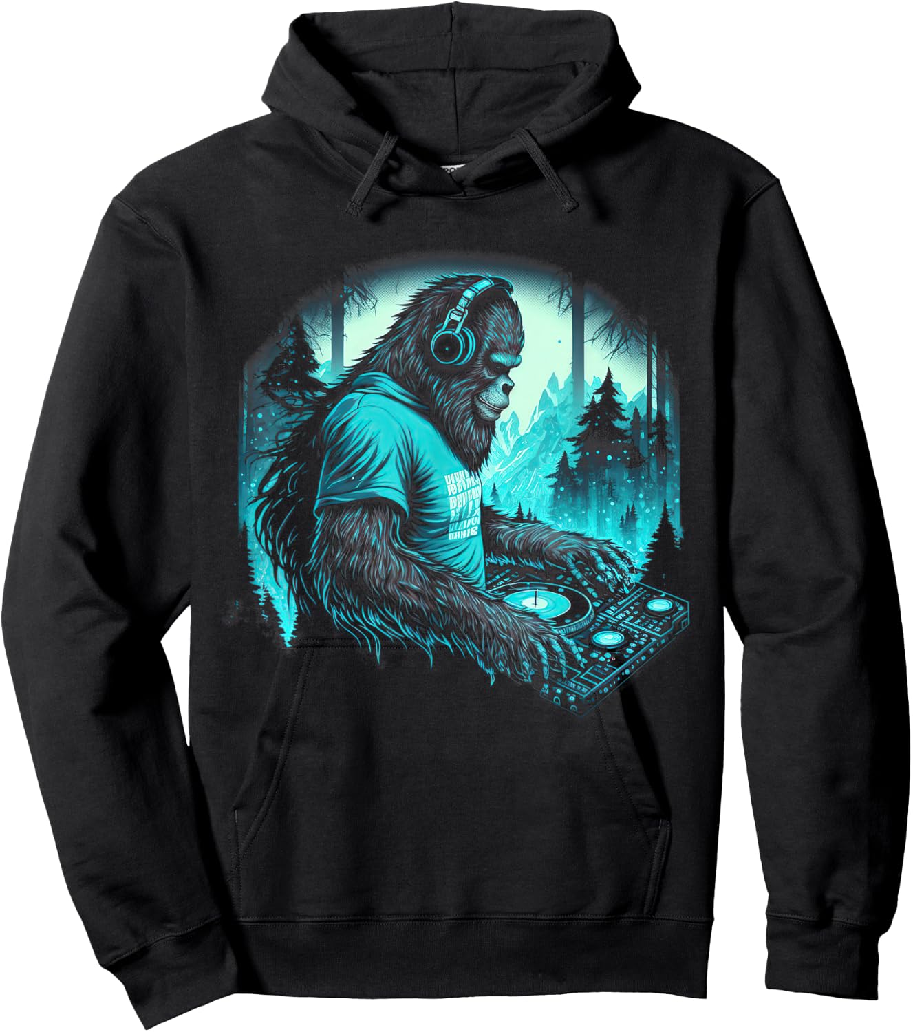 DJ Bigfoot Headphone EDM Music Hoodie - Hoodie | Black